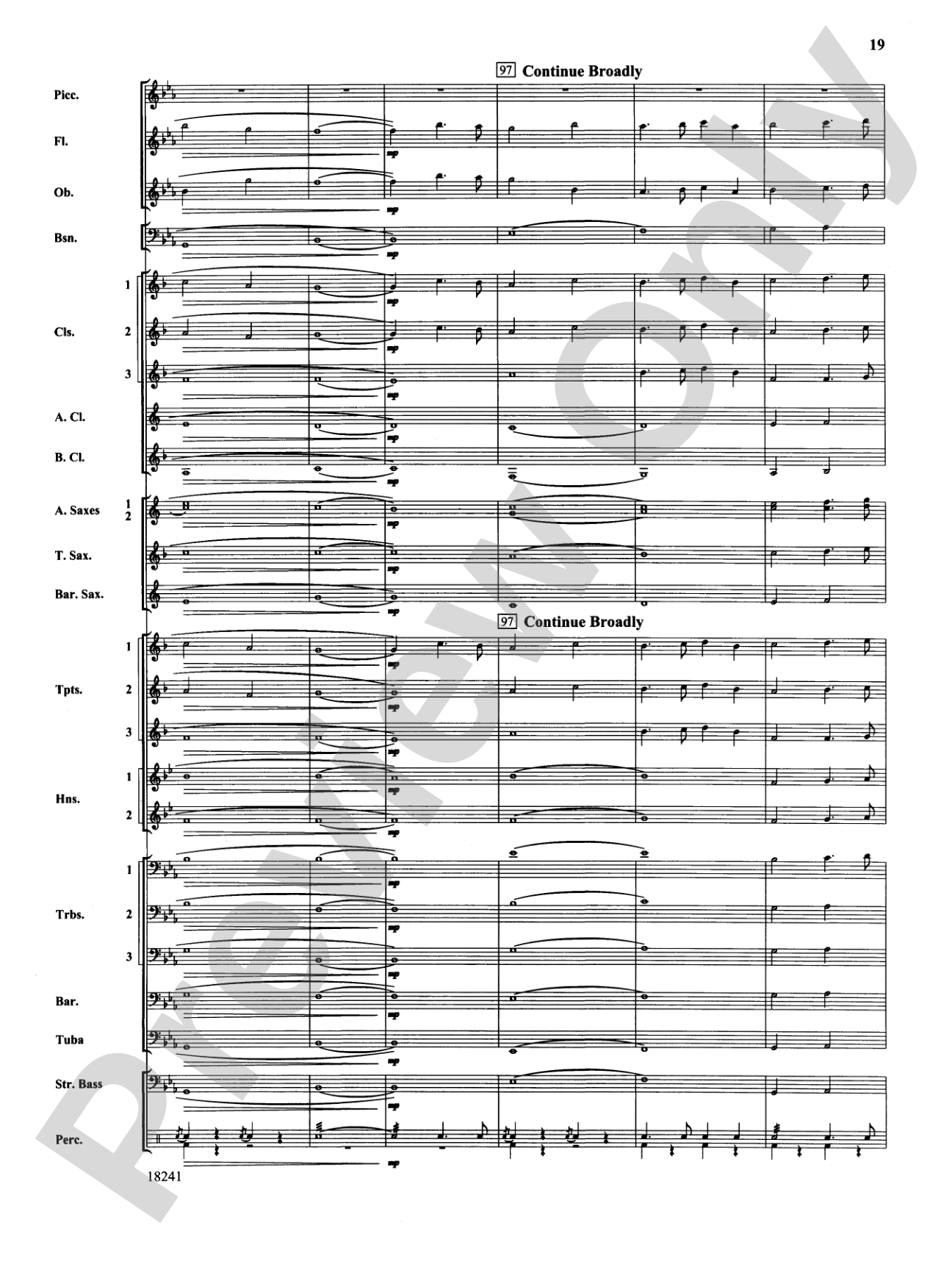 Canterbury Walk: Concert Band Conductor Score & Parts