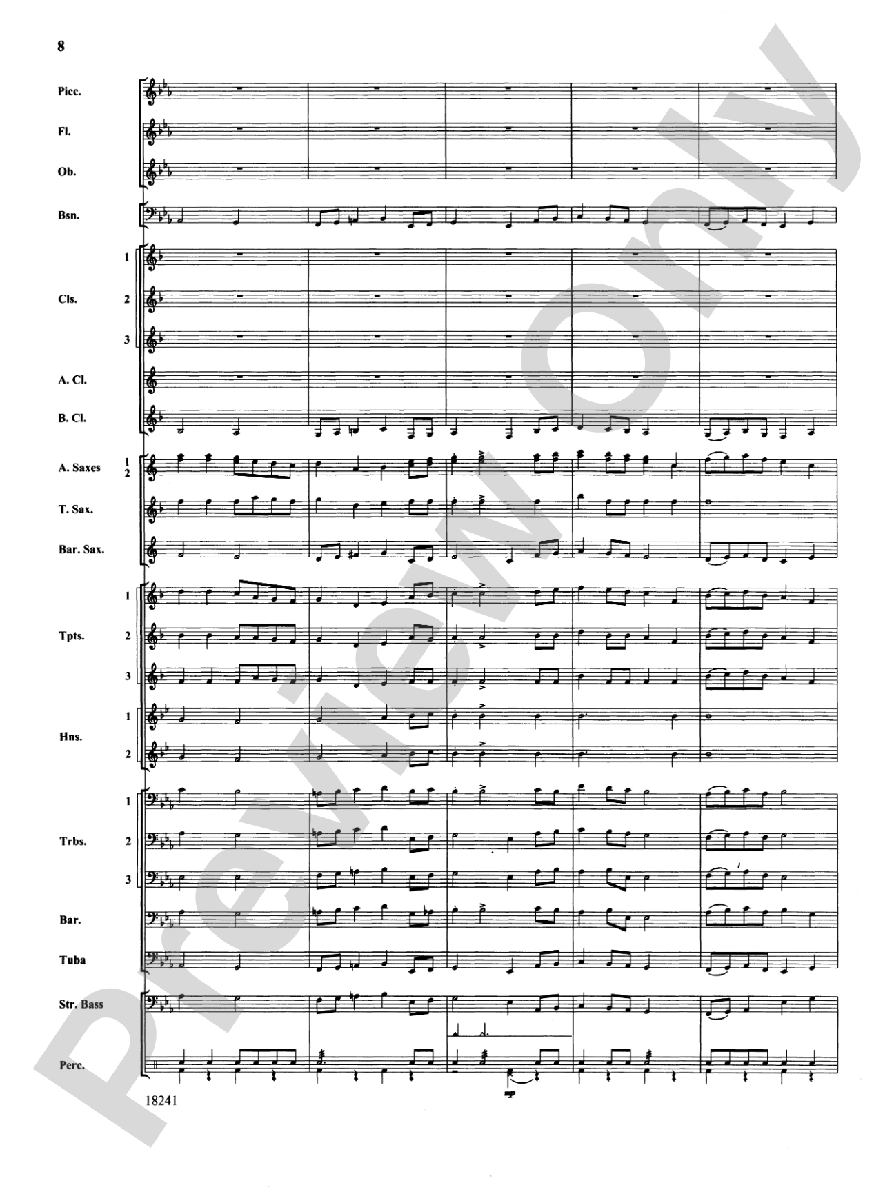 Canterbury Walk: Concert Band Conductor Score & Parts