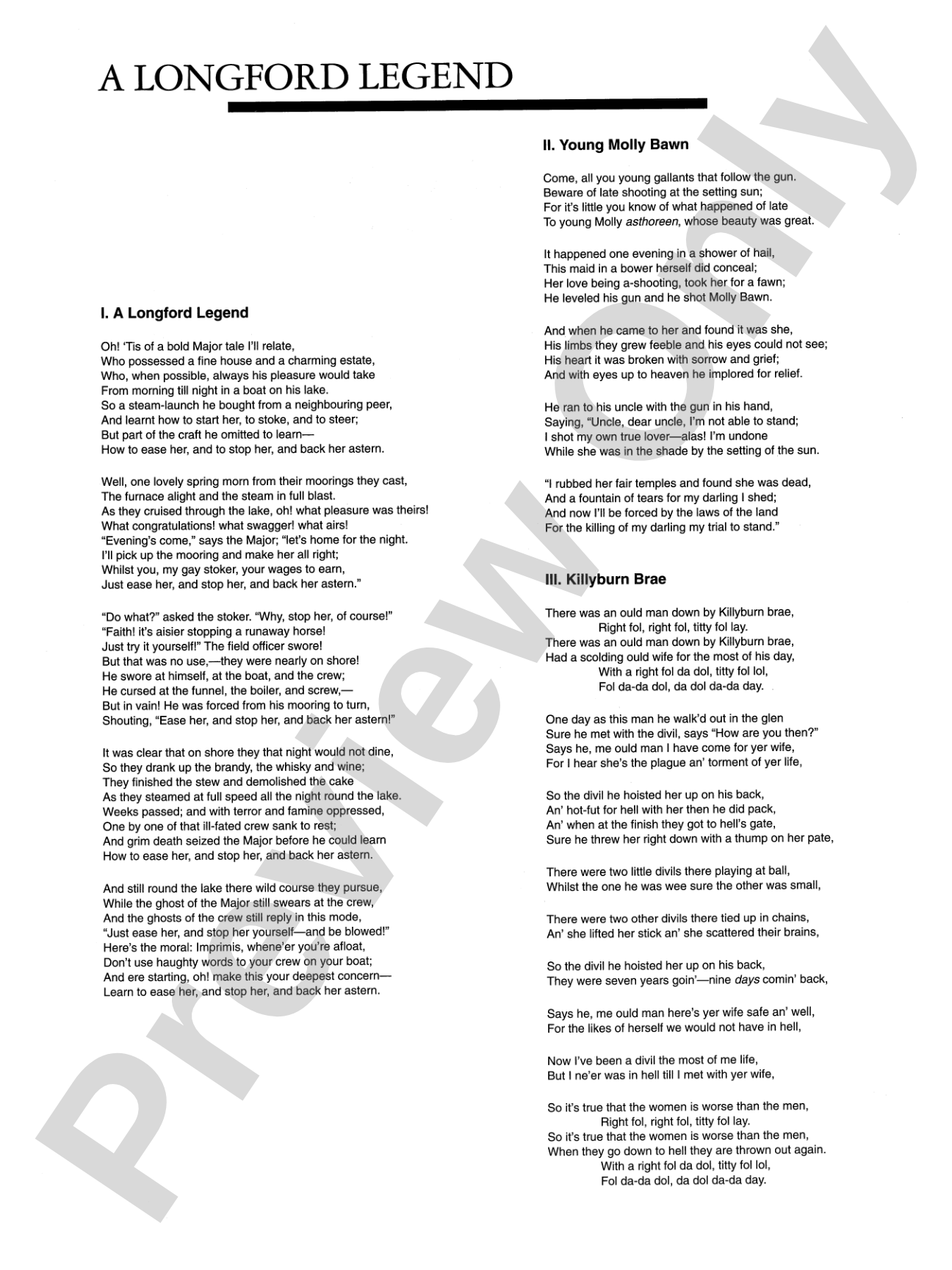 A Longford Legend: Concert Band Conductor Score & Parts