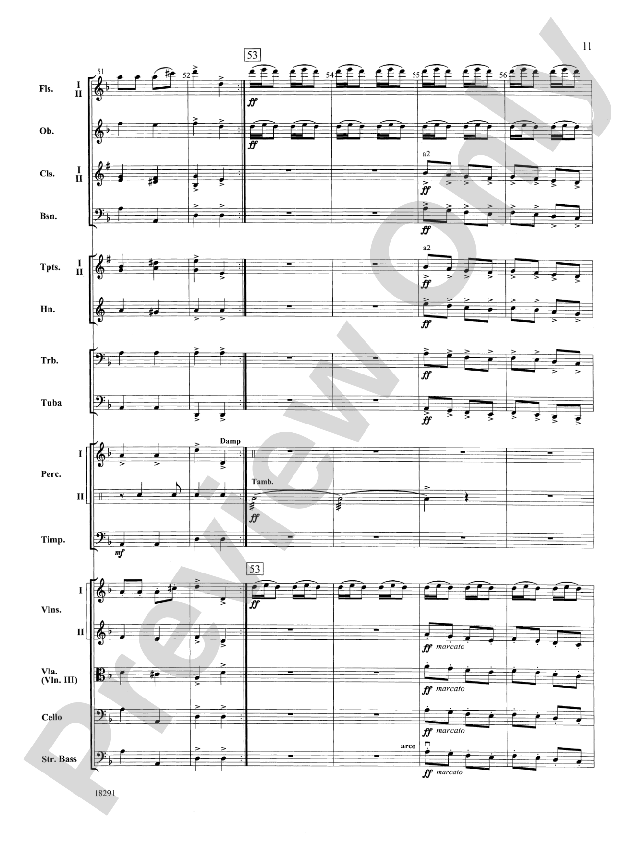 Hungarian Air and Dance: Full Orchestra Conductor Score & Parts