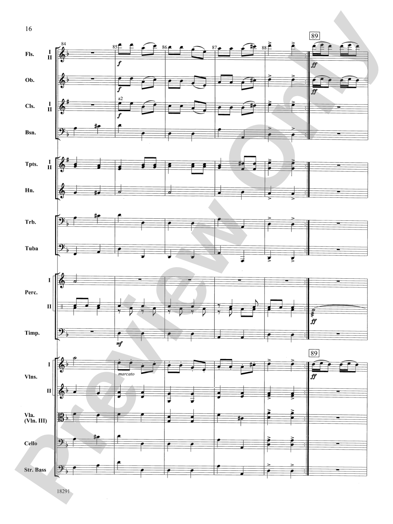 Hungarian Air and Dance: Full Orchestra Conductor Score & Parts