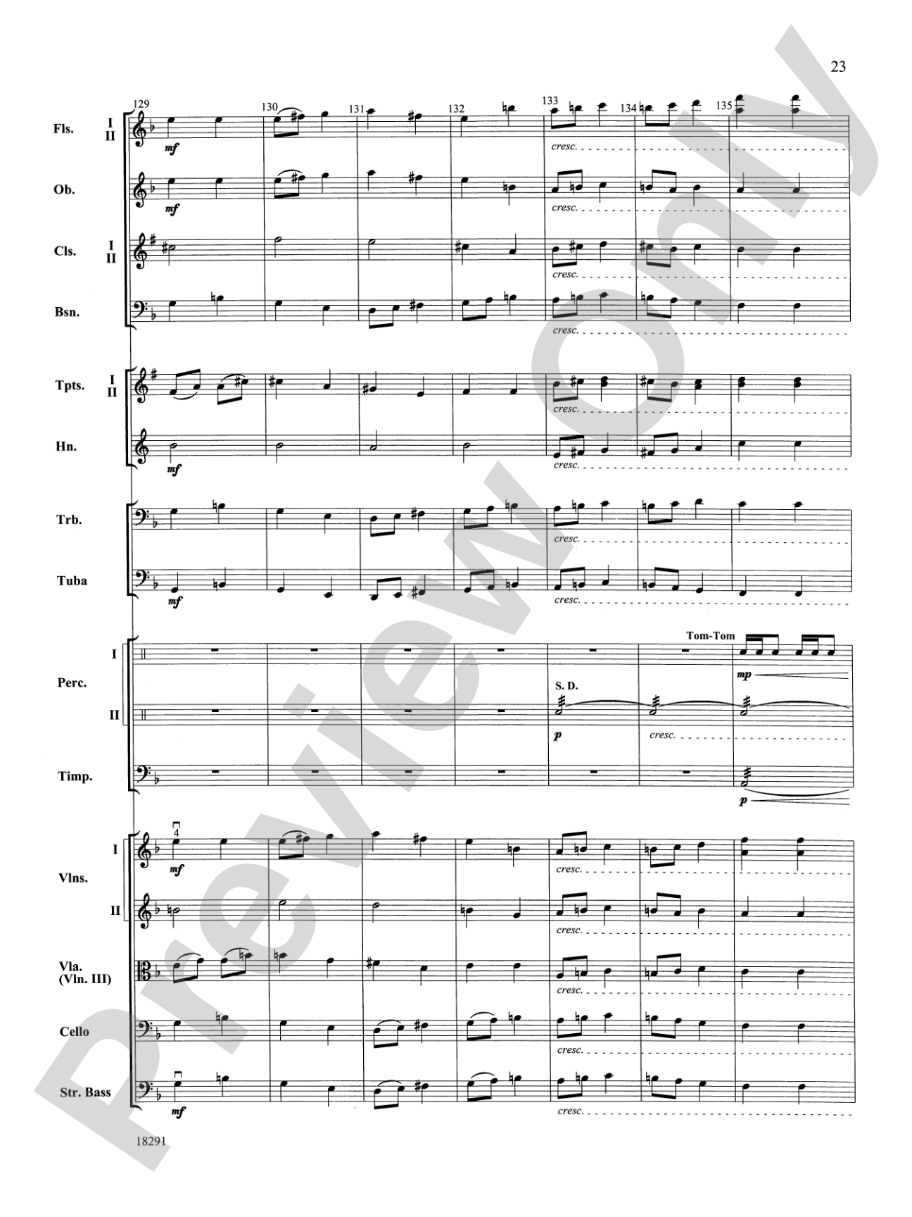 Hungarian Air and Dance: Full Orchestra Conductor Score & Parts