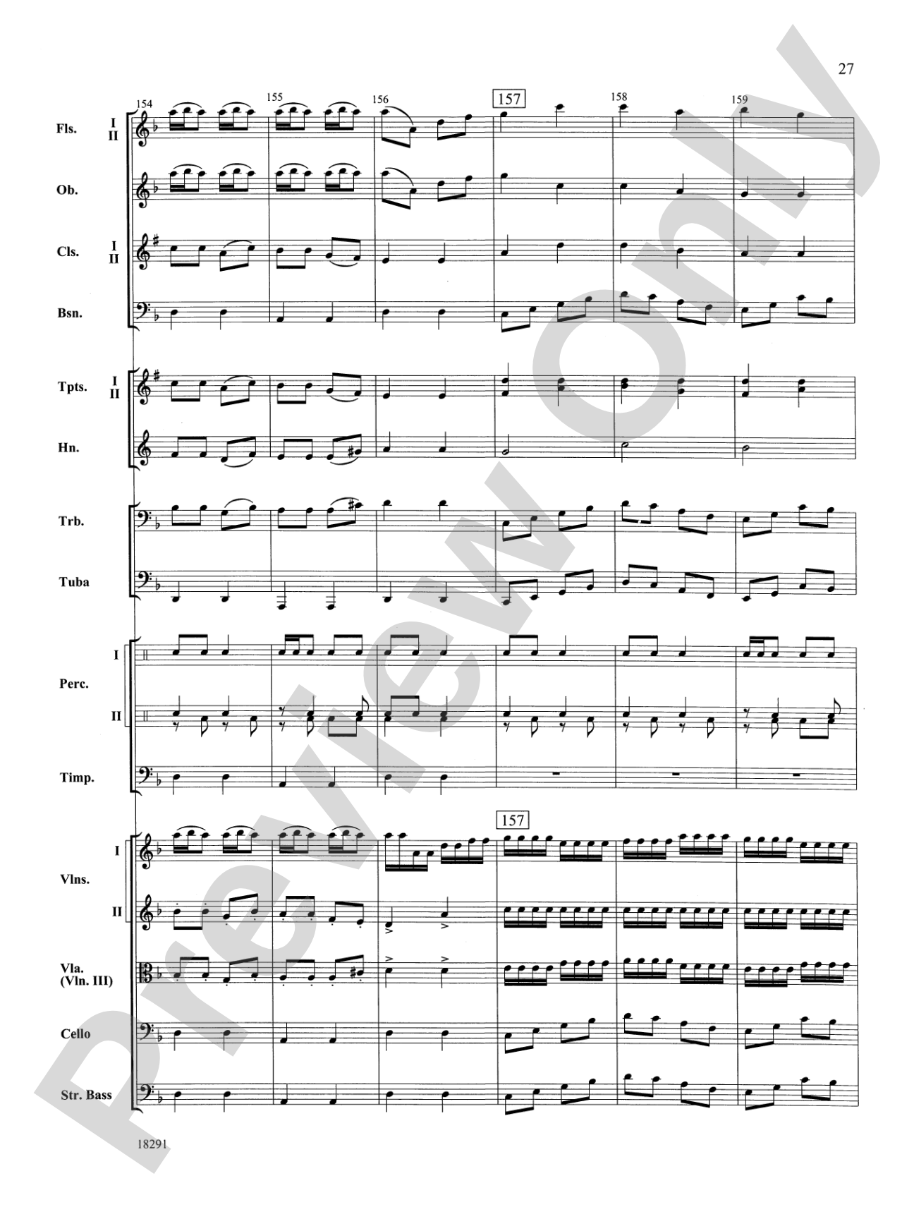 Hungarian Air and Dance: Full Orchestra Conductor Score & Parts