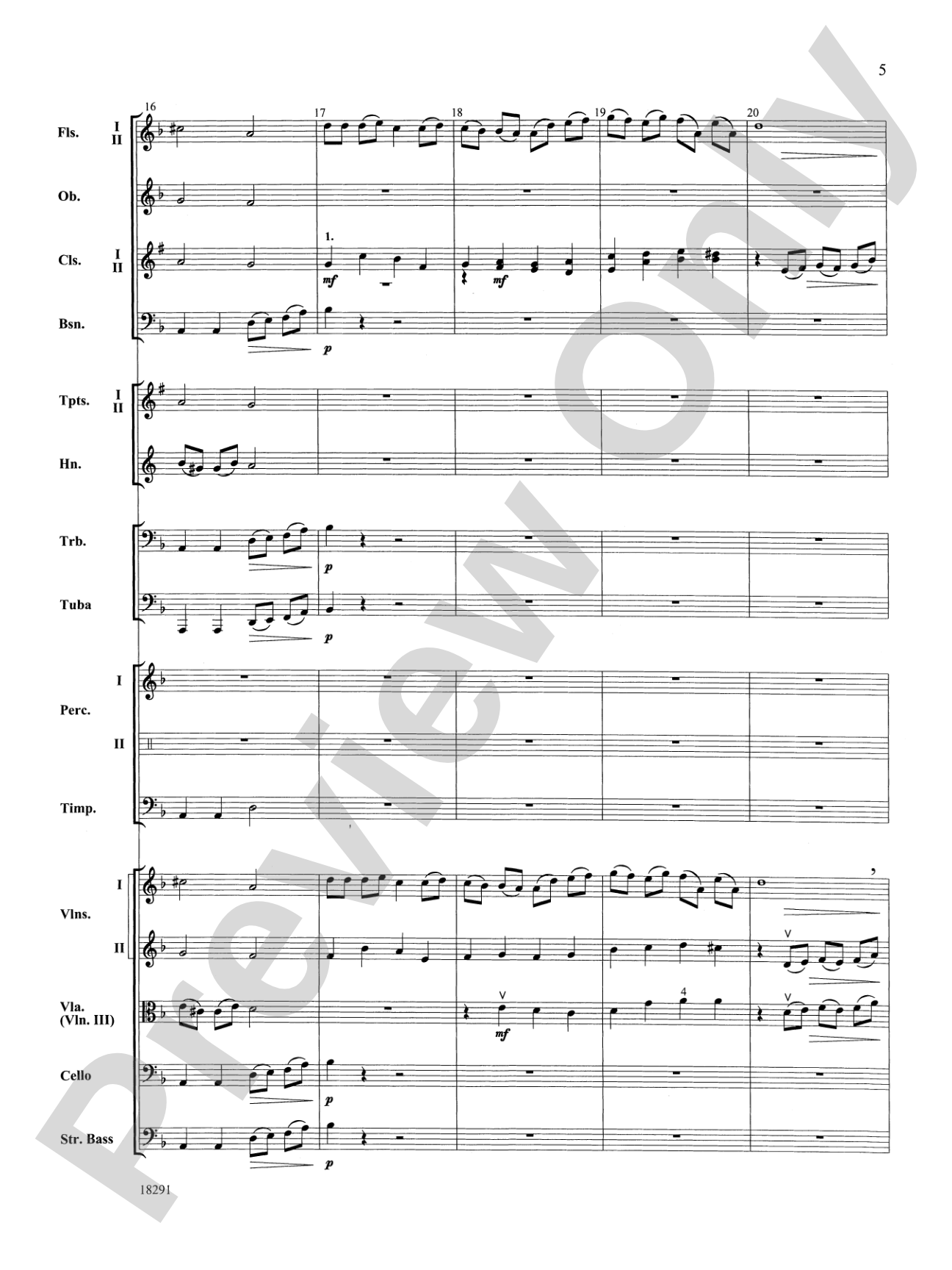Hungarian Air and Dance: Full Orchestra Conductor Score & Parts