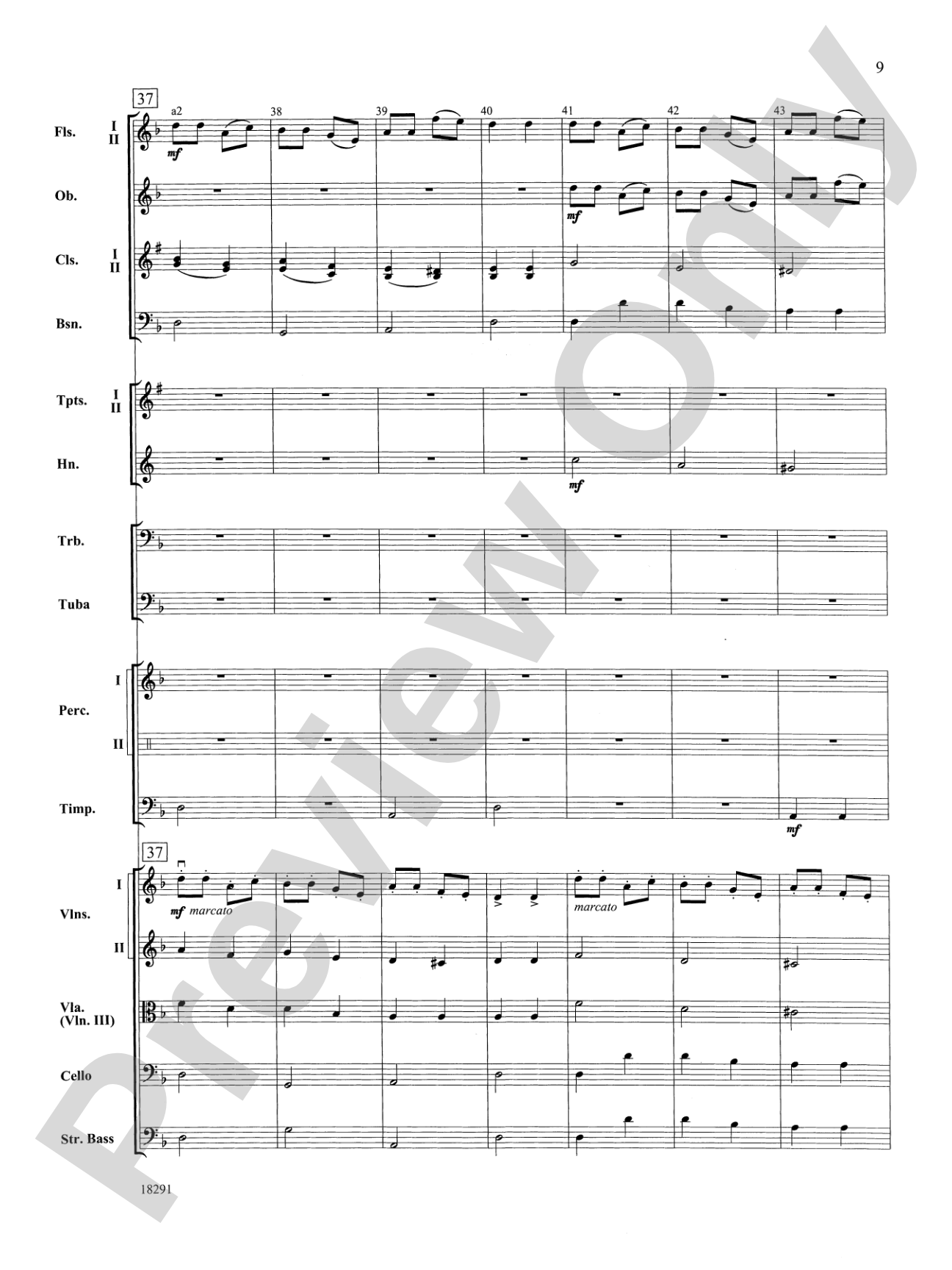 Hungarian Air and Dance: Full Orchestra Conductor Score & Parts