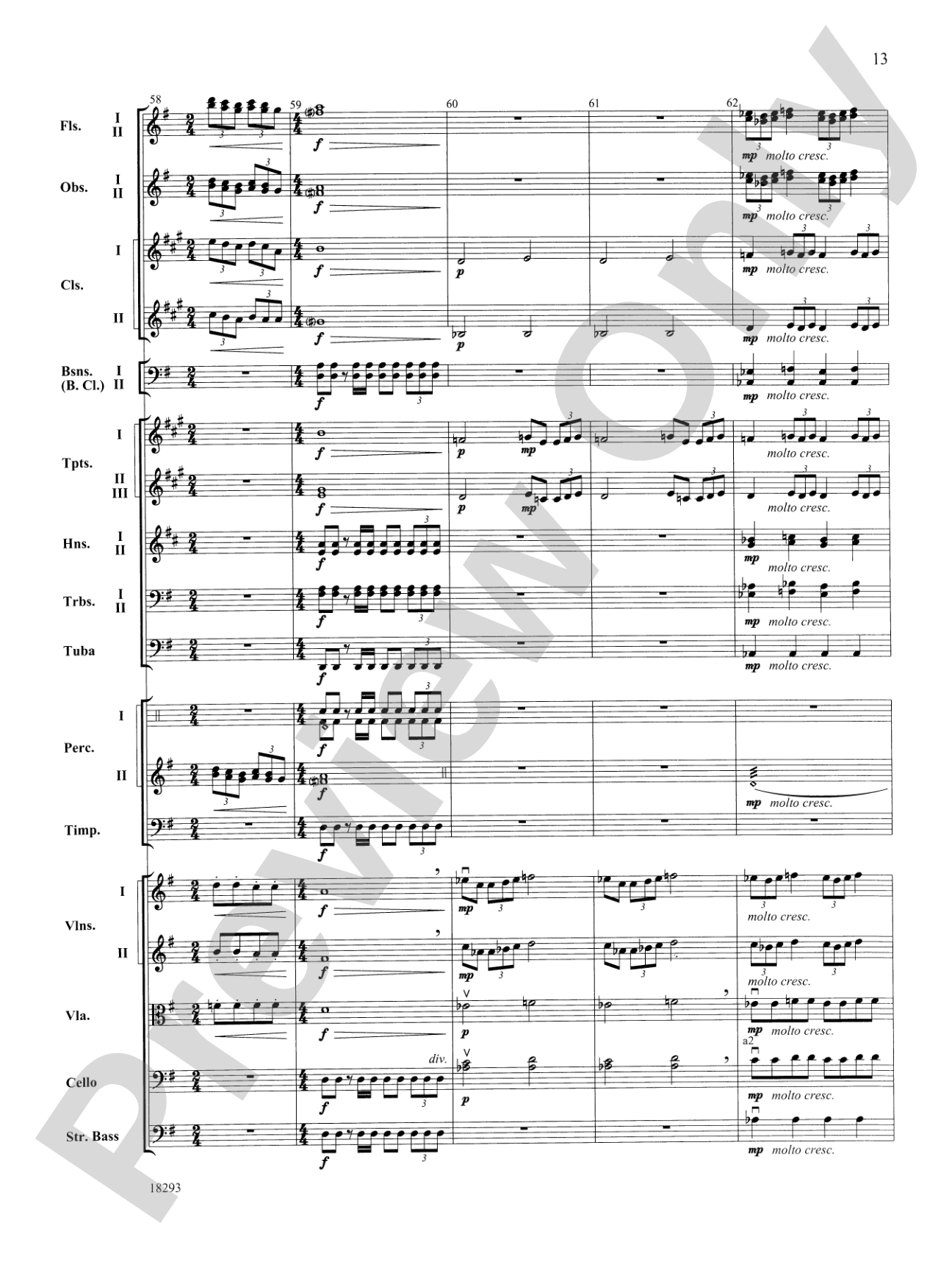 Millennium: Full Orchestra Conductor Score & Parts