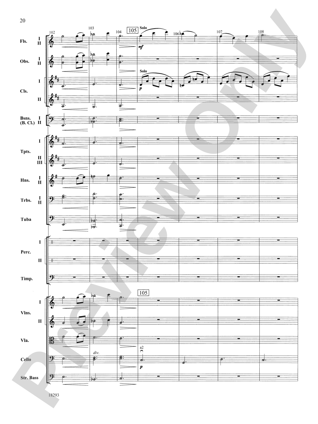 Millennium: Full Orchestra Conductor Score & Parts