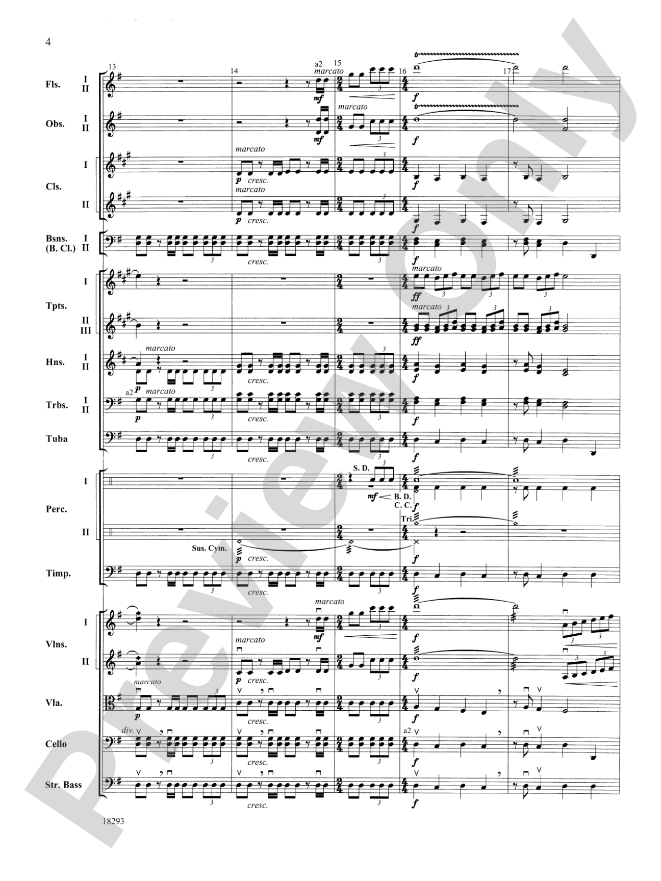 Millennium: Full Orchestra Conductor Score & Parts