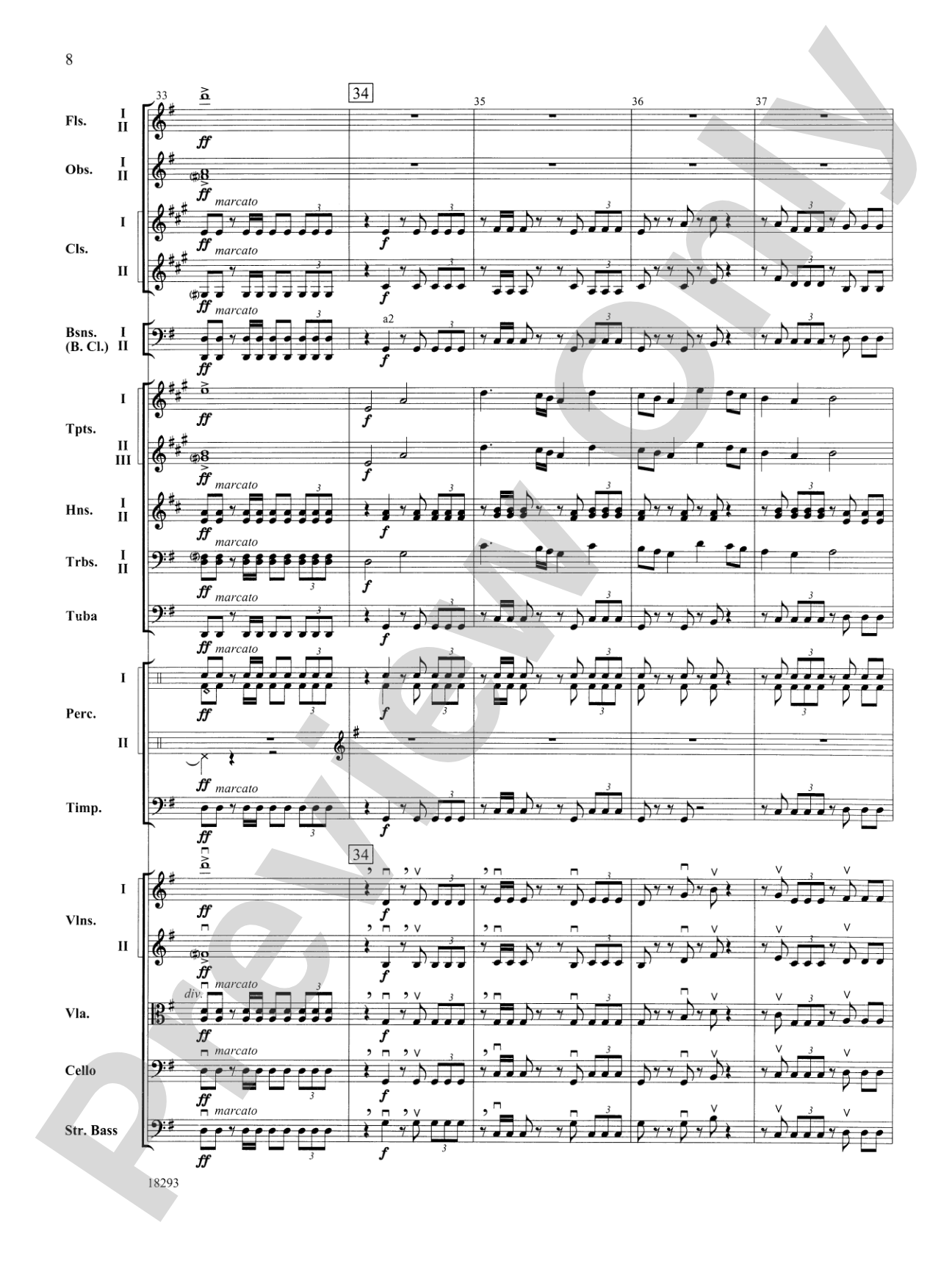 Millennium: Full Orchestra Conductor Score & Parts