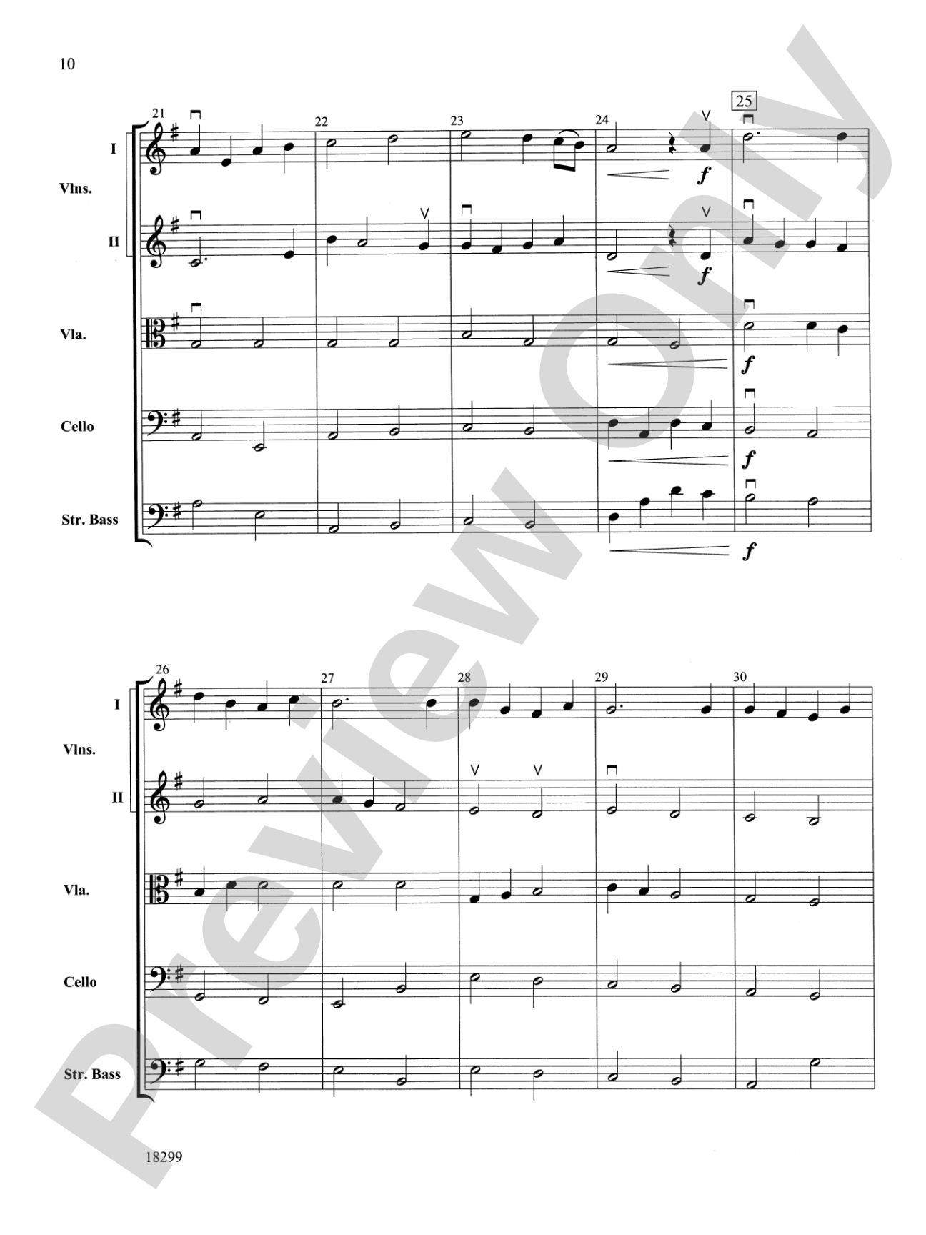 Three Scenes from a Green Valley: String Orchestra Conductor Score & Parts