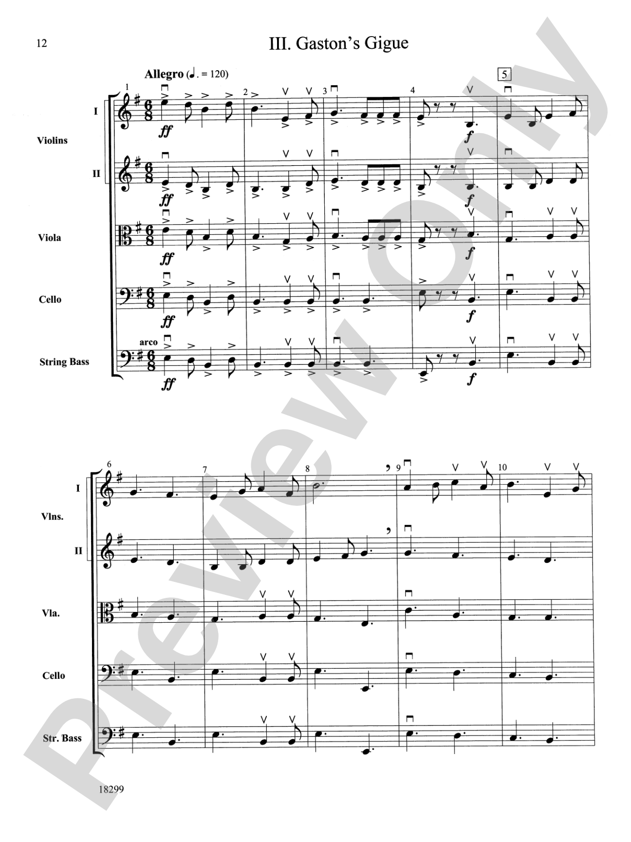 Three Scenes from a Green Valley: String Orchestra Conductor Score & Parts