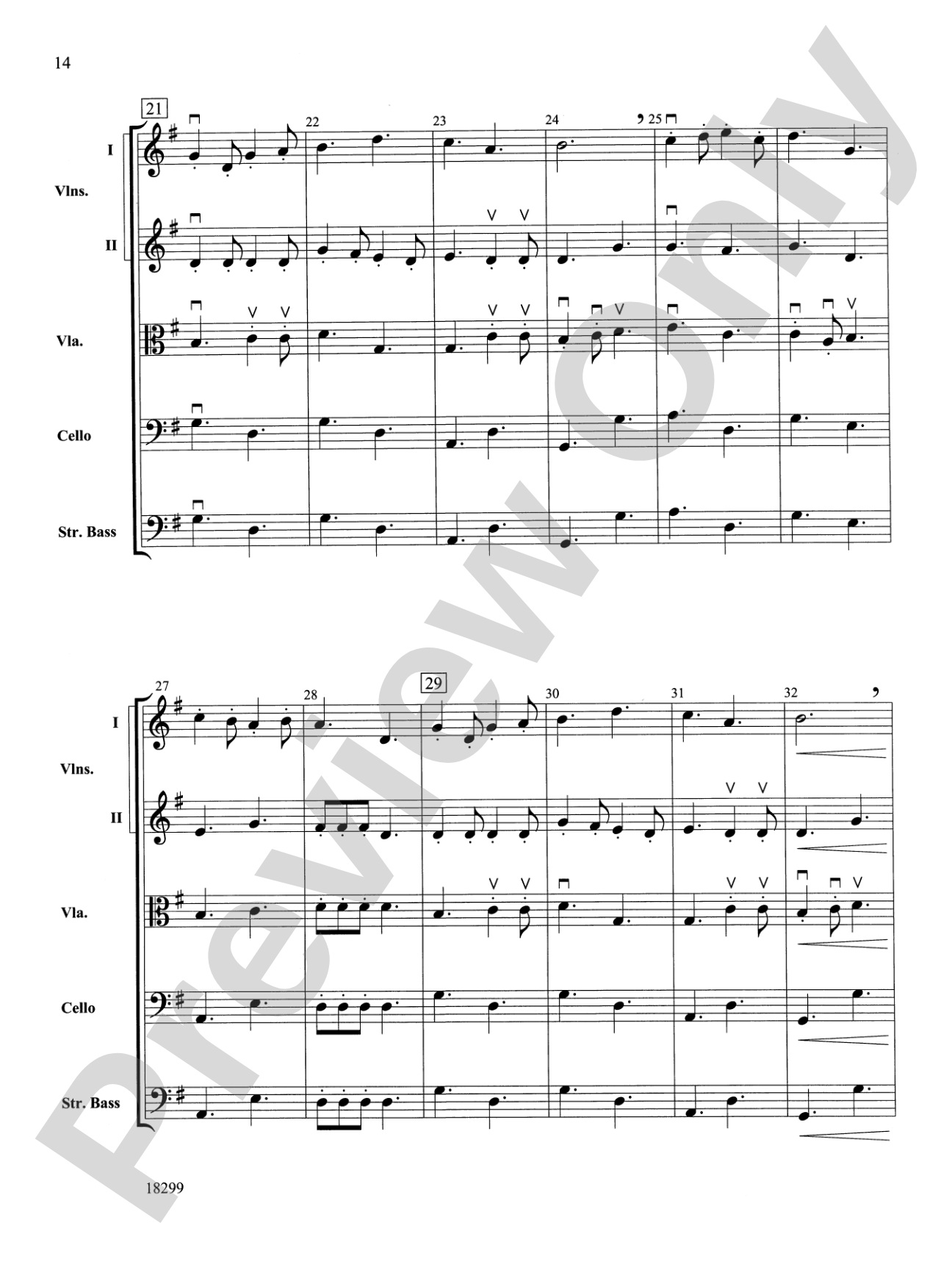 Three Scenes from a Green Valley: String Orchestra Conductor Score & Parts