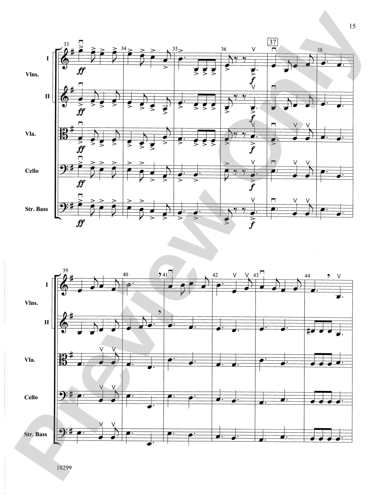 Three Scenes from a Green Valley: String Orchestra Conductor Score & Parts
