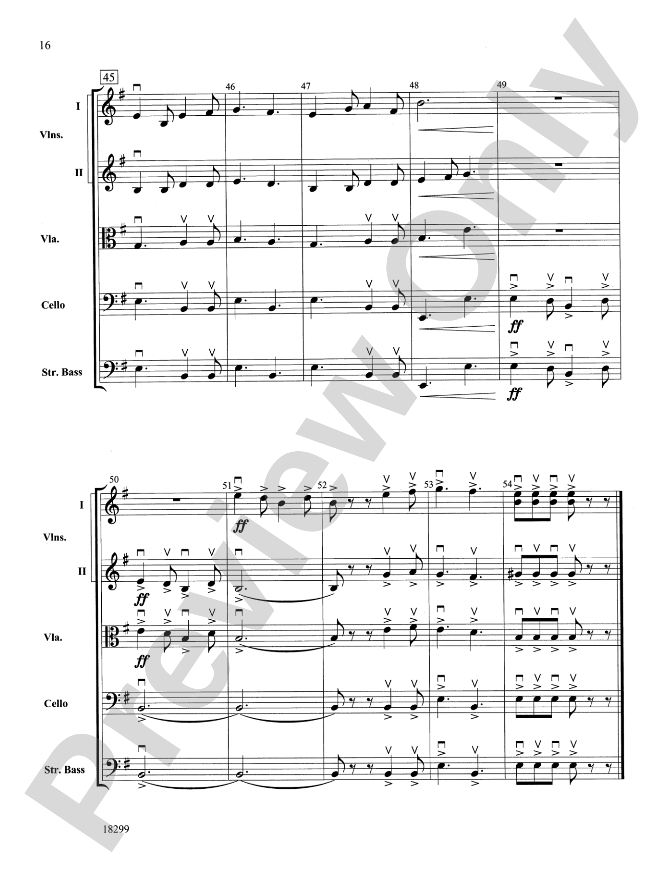Three Scenes from a Green Valley: String Orchestra Conductor Score & Parts