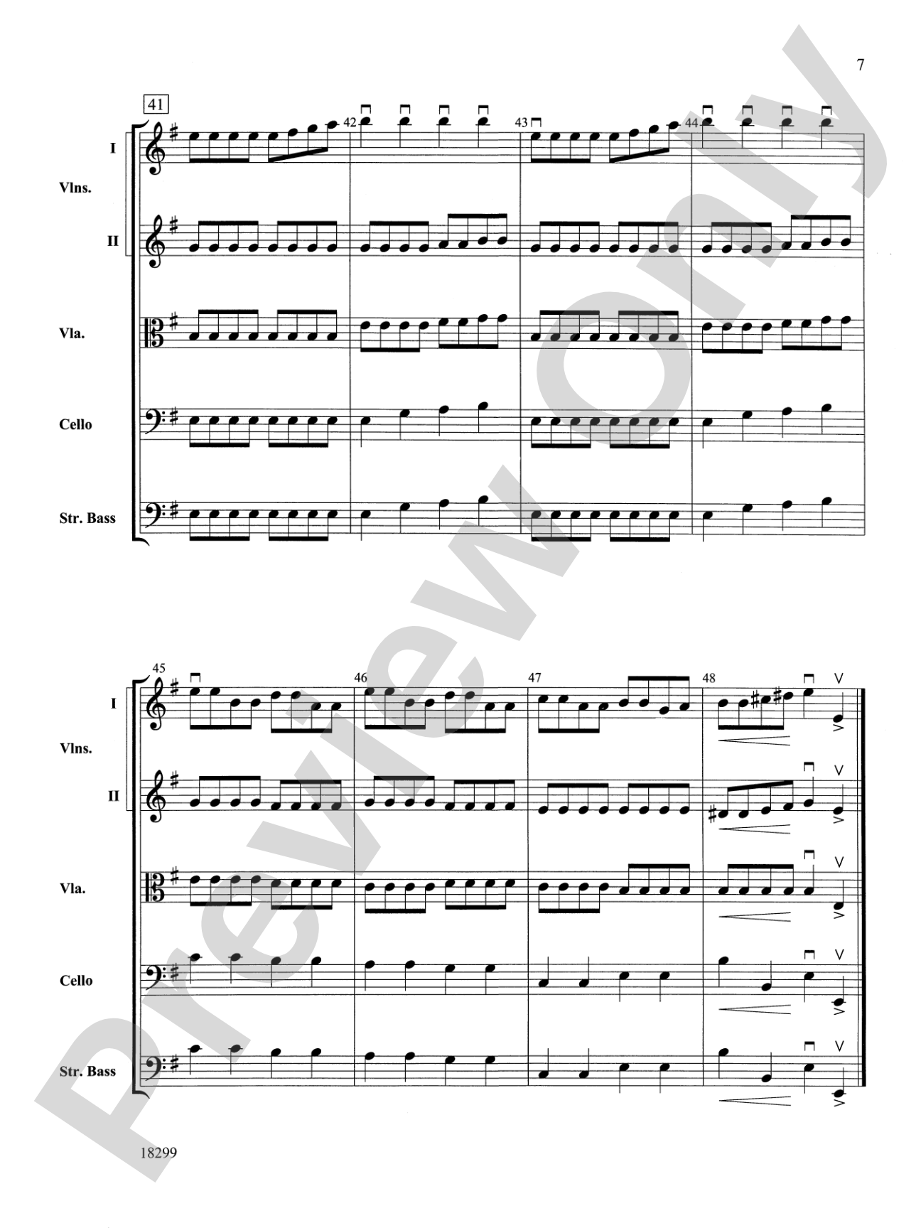 Three Scenes from a Green Valley: String Orchestra Conductor Score & Parts