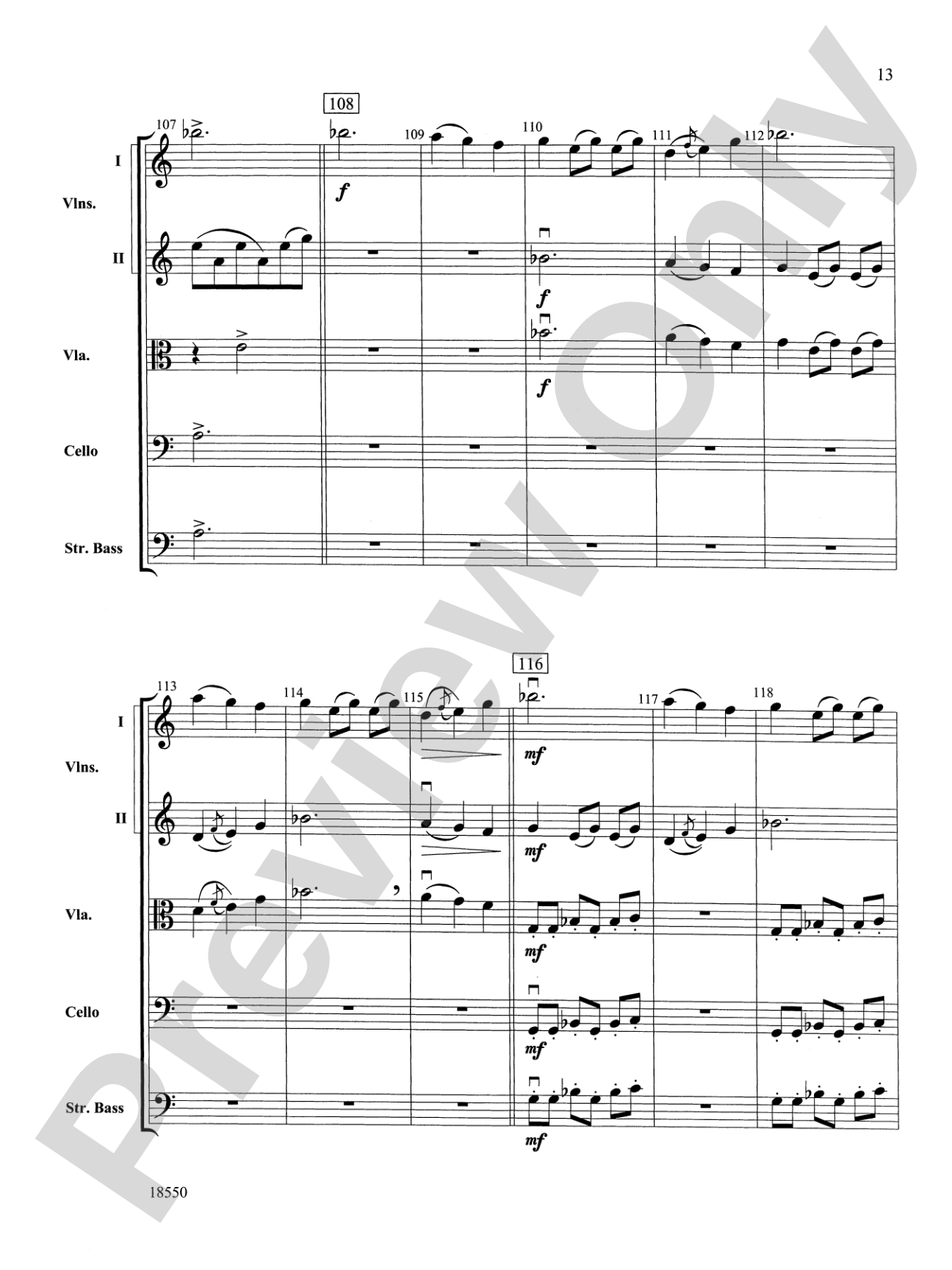 Legend: String Orchestra Conductor Score & Parts