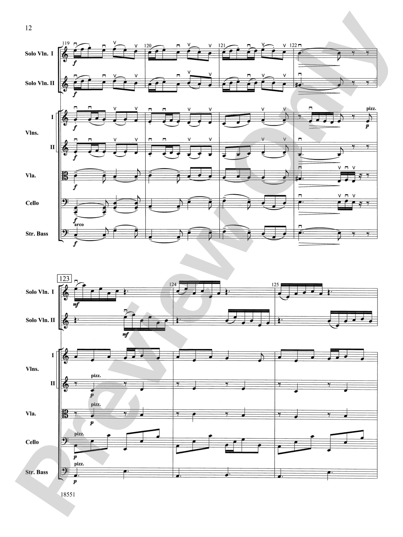 Bailes para Orquesta (For Two Solo Violins and String Orchestra): String Orchestra Conductor Score & Parts