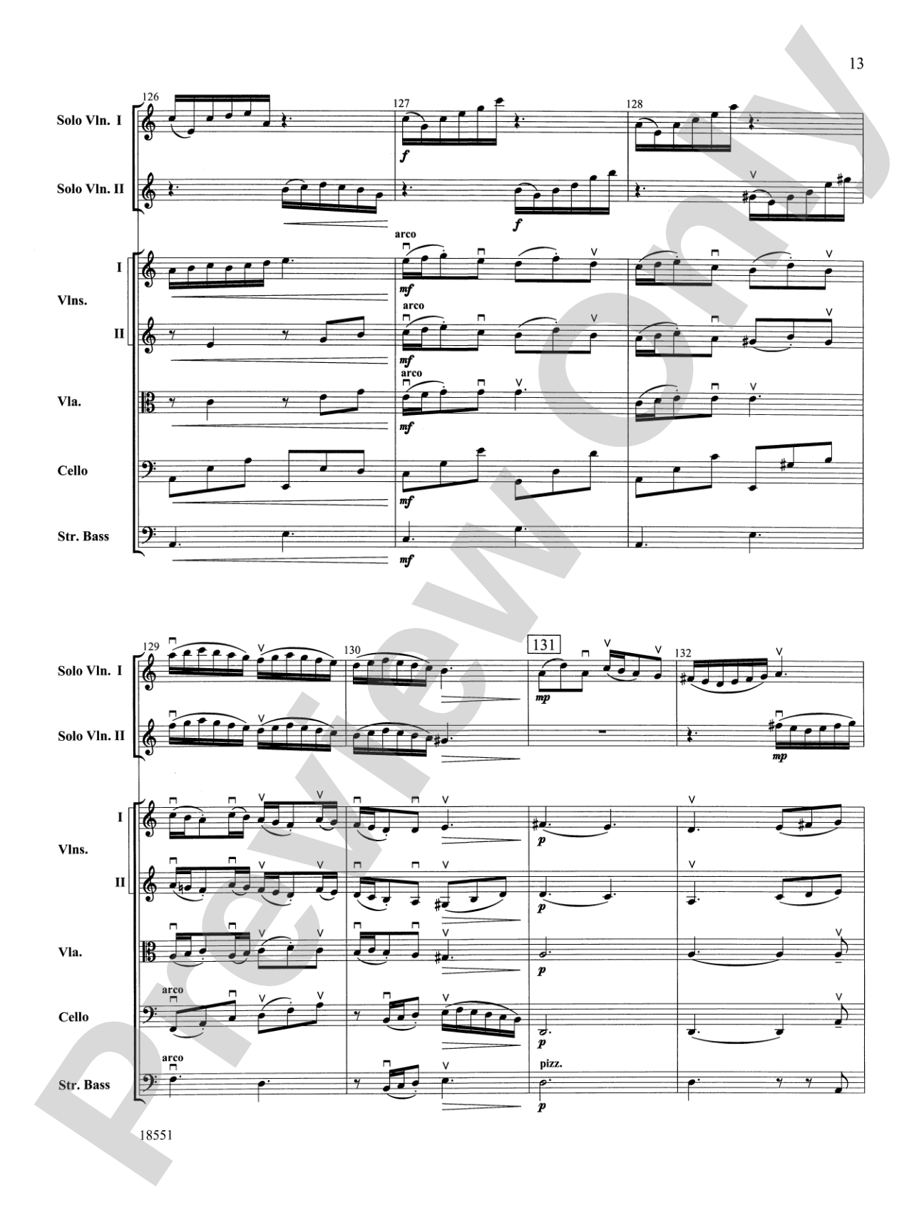 Bailes para Orquesta (For Two Solo Violins and String Orchestra): String Orchestra Conductor Score & Parts