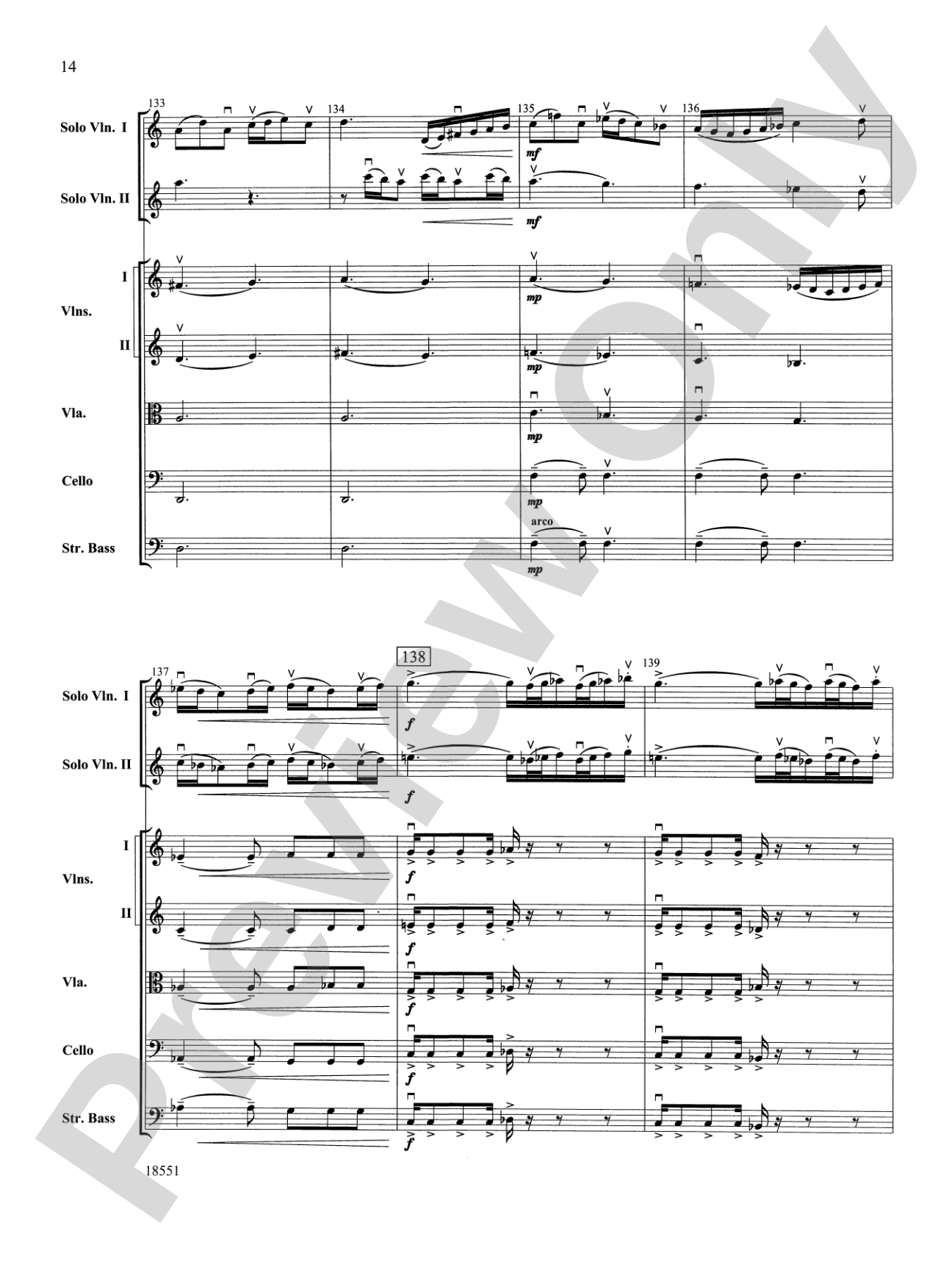 Bailes para Orquesta (For Two Solo Violins and String Orchestra): String Orchestra Conductor Score & Parts