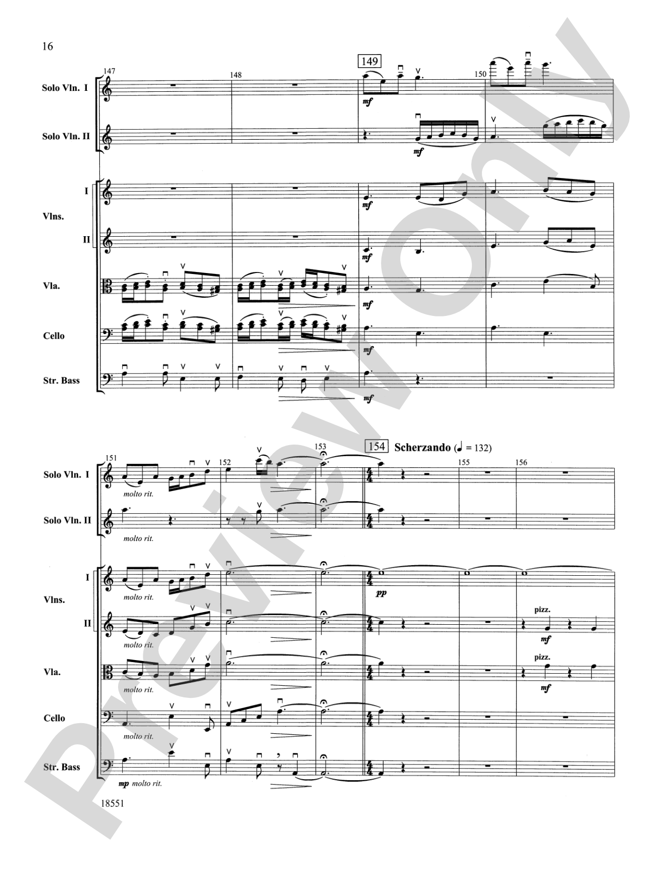 Bailes para Orquesta (For Two Solo Violins and String Orchestra): String Orchestra Conductor Score & Parts