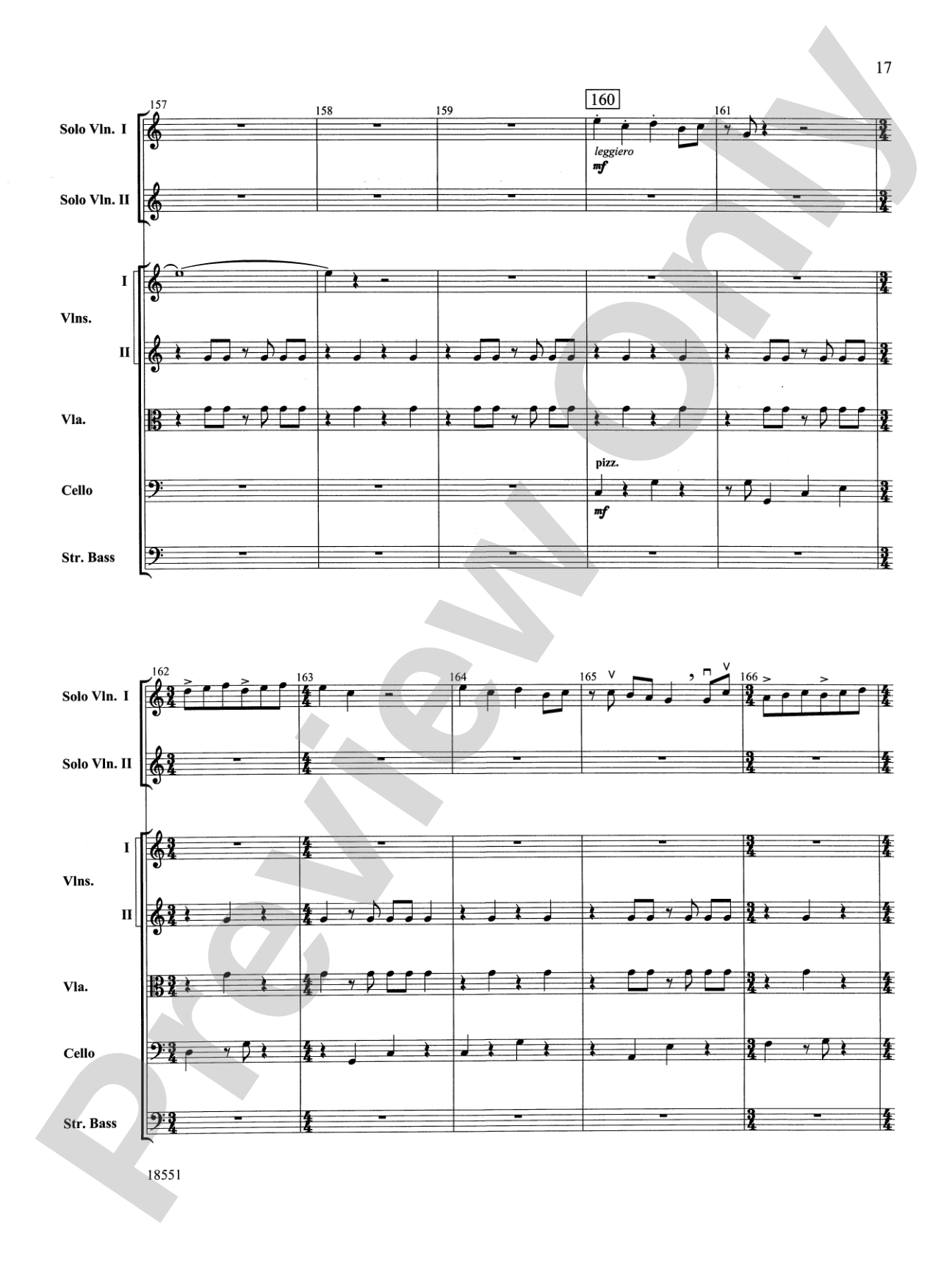 Bailes para Orquesta (For Two Solo Violins and String Orchestra): String Orchestra Conductor Score & Parts