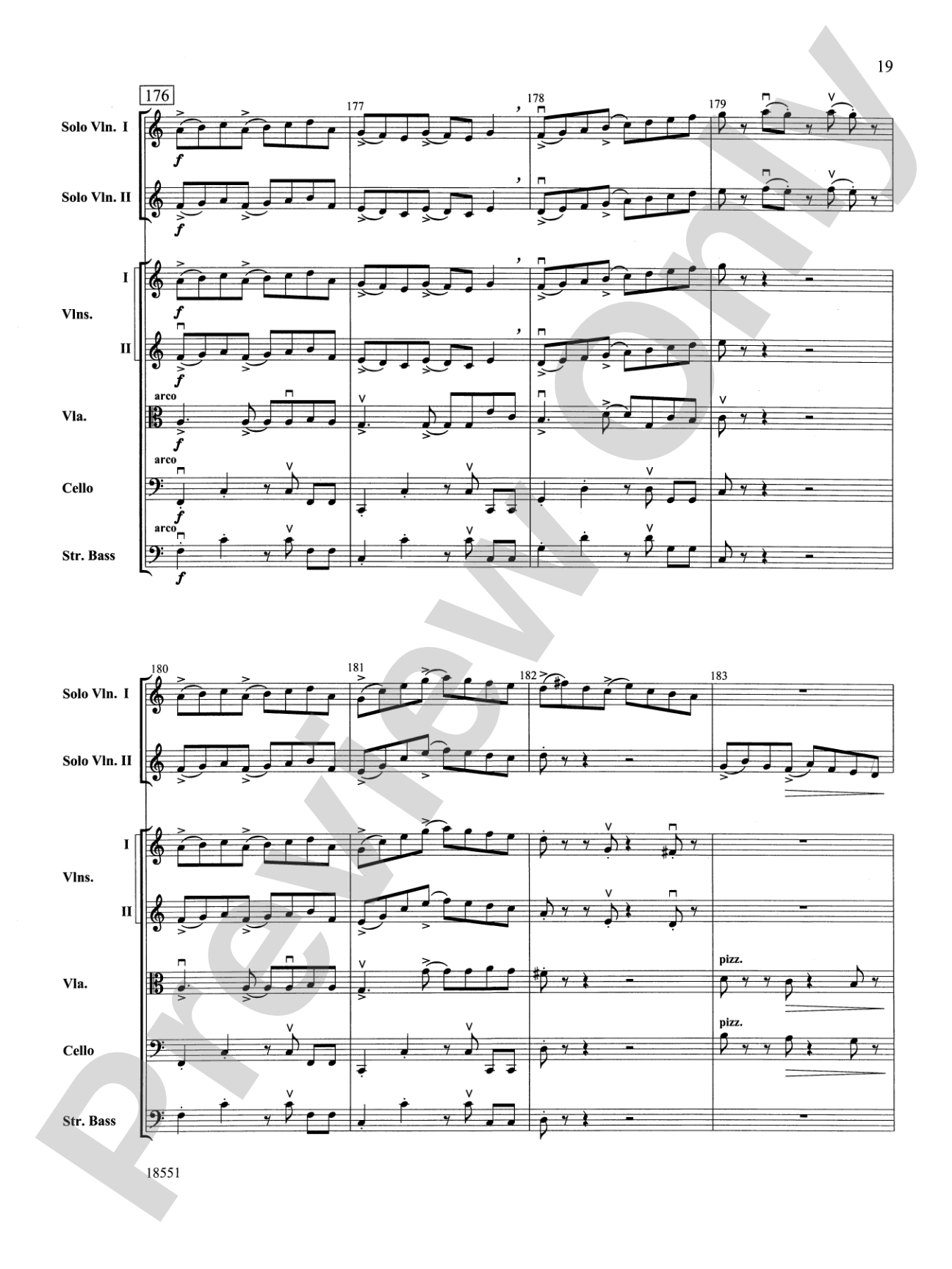 Bailes para Orquesta (For Two Solo Violins and String Orchestra): String Orchestra Conductor Score & Parts