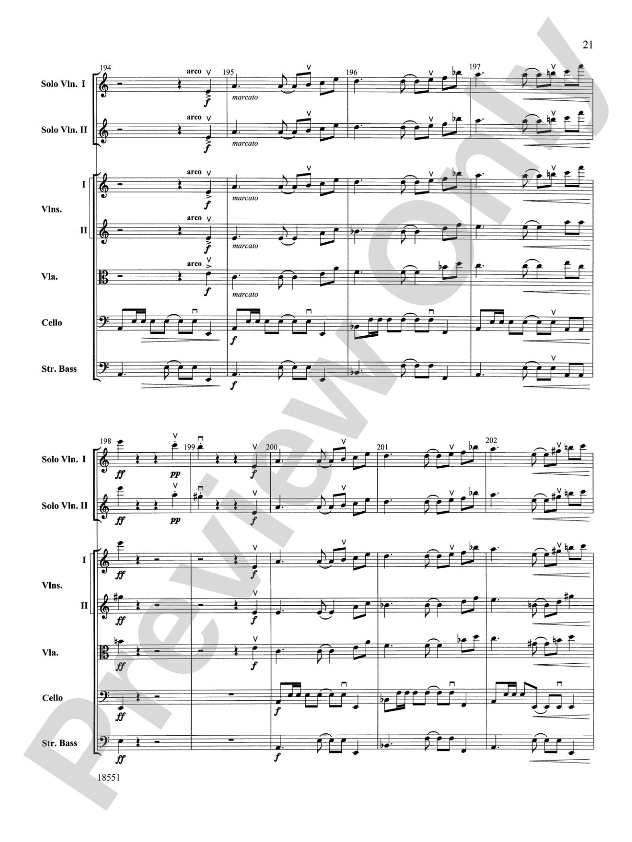 Bailes para Orquesta (For Two Solo Violins and String Orchestra): String Orchestra Conductor Score & Parts