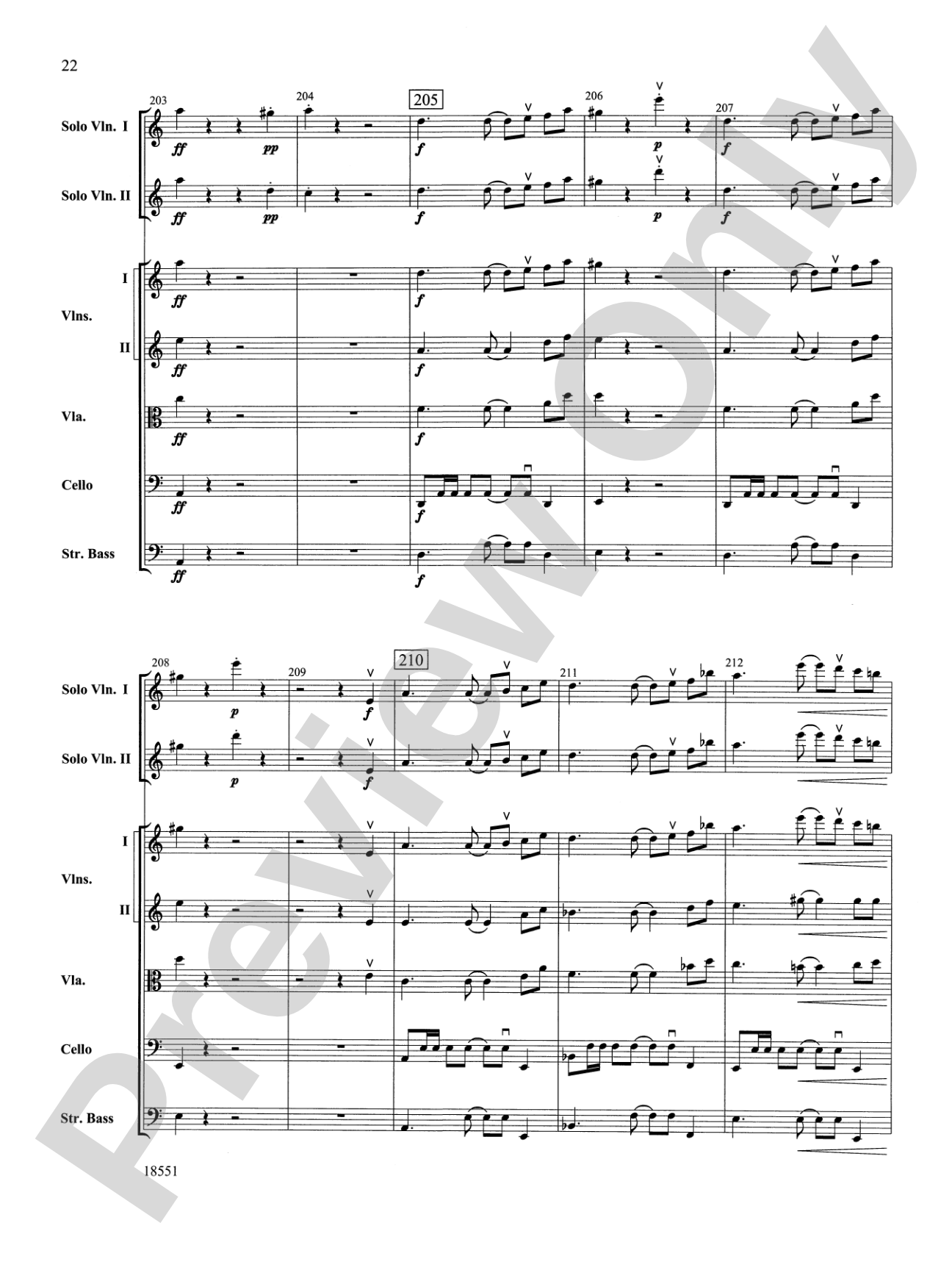 Bailes para Orquesta (For Two Solo Violins and String Orchestra): String Orchestra Conductor Score & Parts