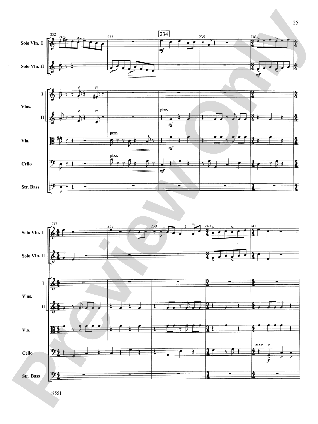 Bailes para Orquesta (For Two Solo Violins and String Orchestra): String Orchestra Conductor Score & Parts