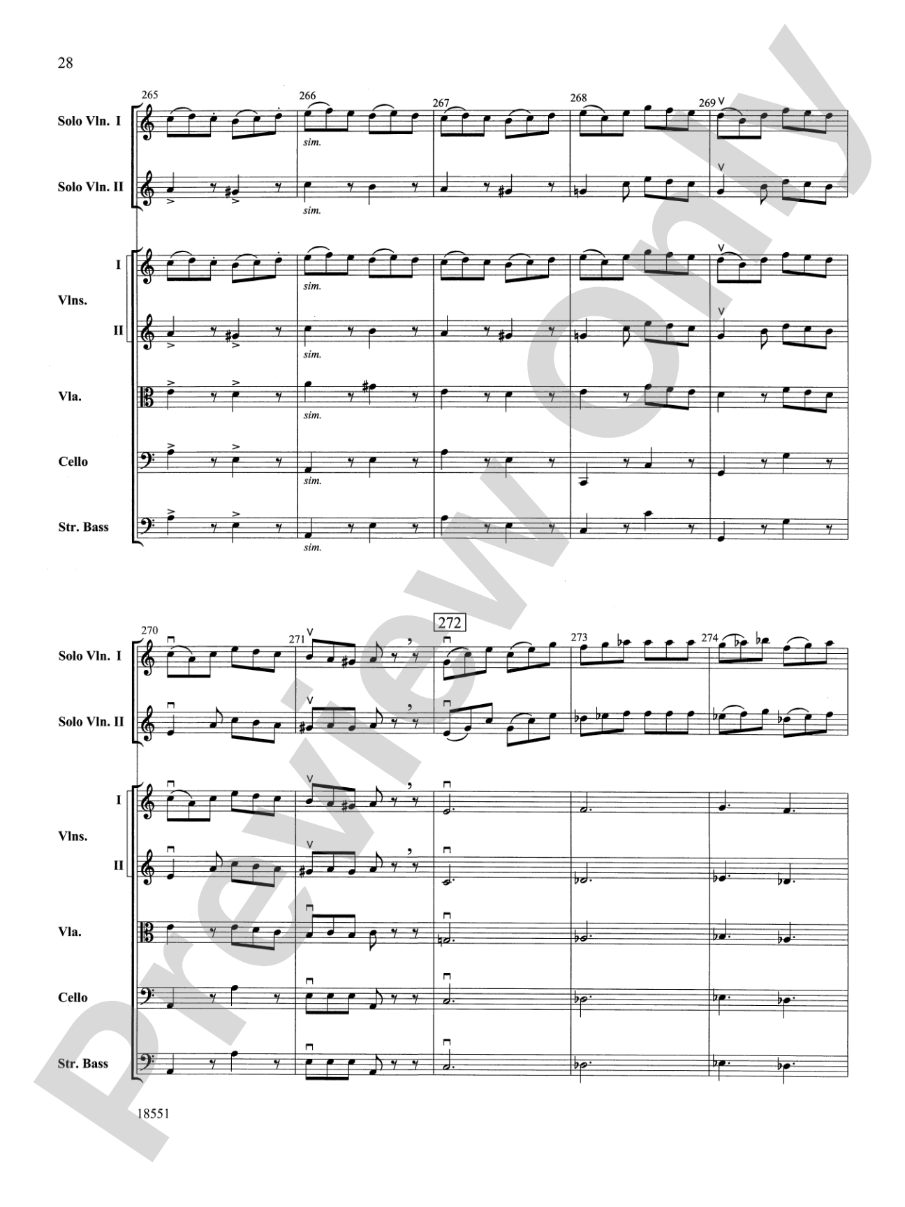 Bailes para Orquesta (For Two Solo Violins and String Orchestra): String Orchestra Conductor Score & Parts