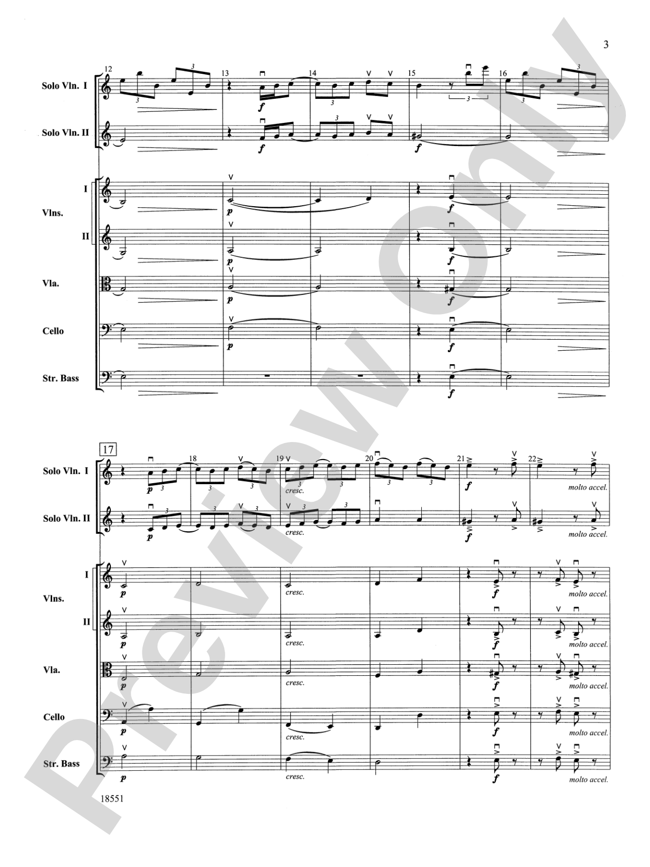 Bailes para Orquesta (For Two Solo Violins and String Orchestra): String Orchestra Conductor Score & Parts