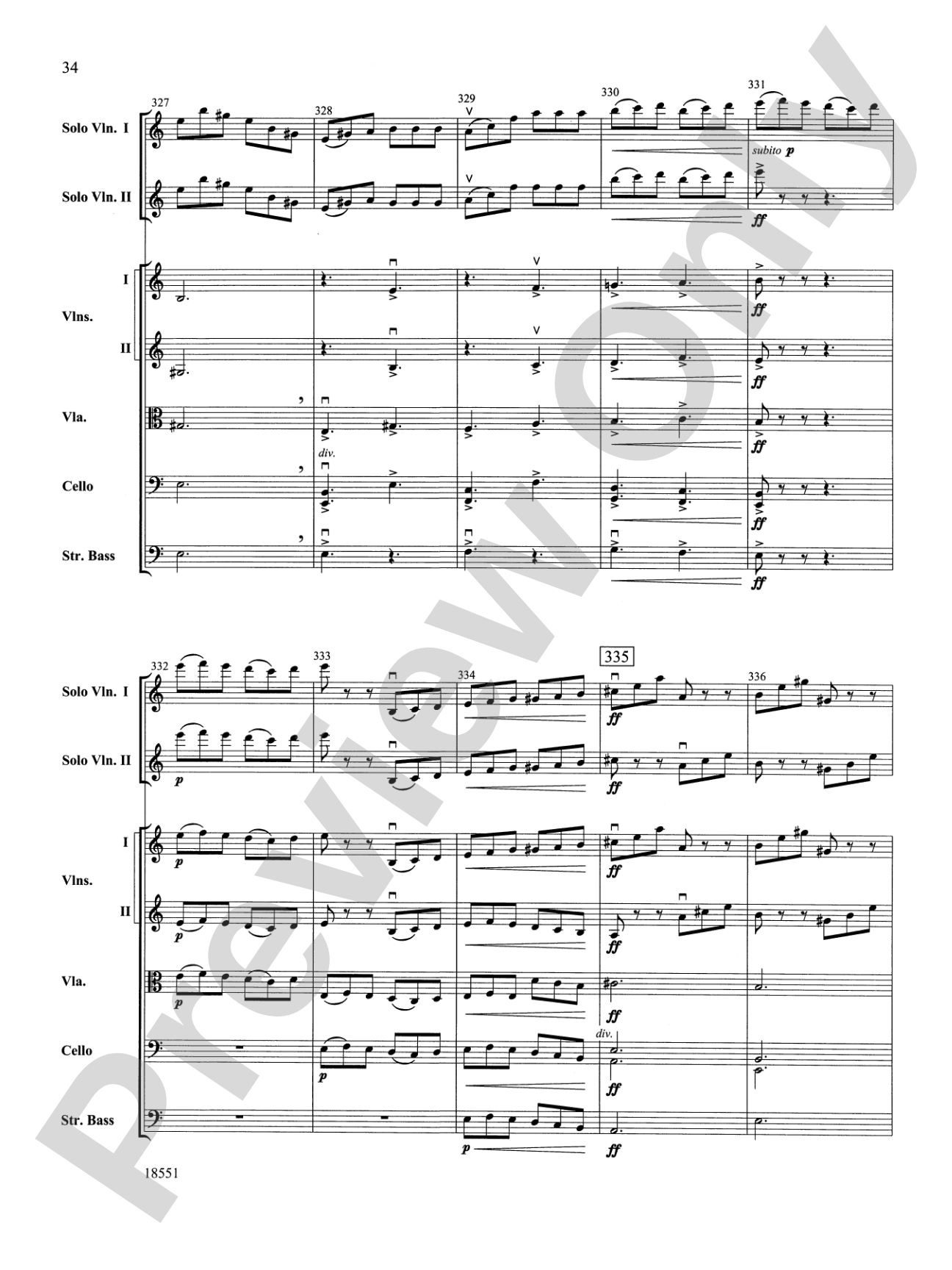Bailes para Orquesta (For Two Solo Violins and String Orchestra): String Orchestra Conductor Score & Parts