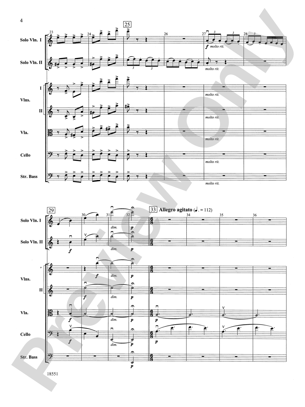 Bailes para Orquesta (For Two Solo Violins and String Orchestra): String Orchestra Conductor Score & Parts