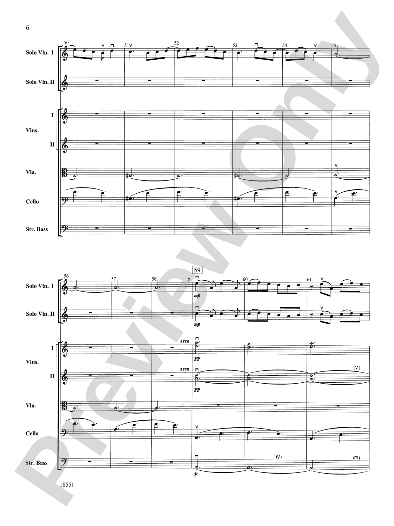 Bailes para Orquesta (For Two Solo Violins and String Orchestra): String Orchestra Conductor Score & Parts