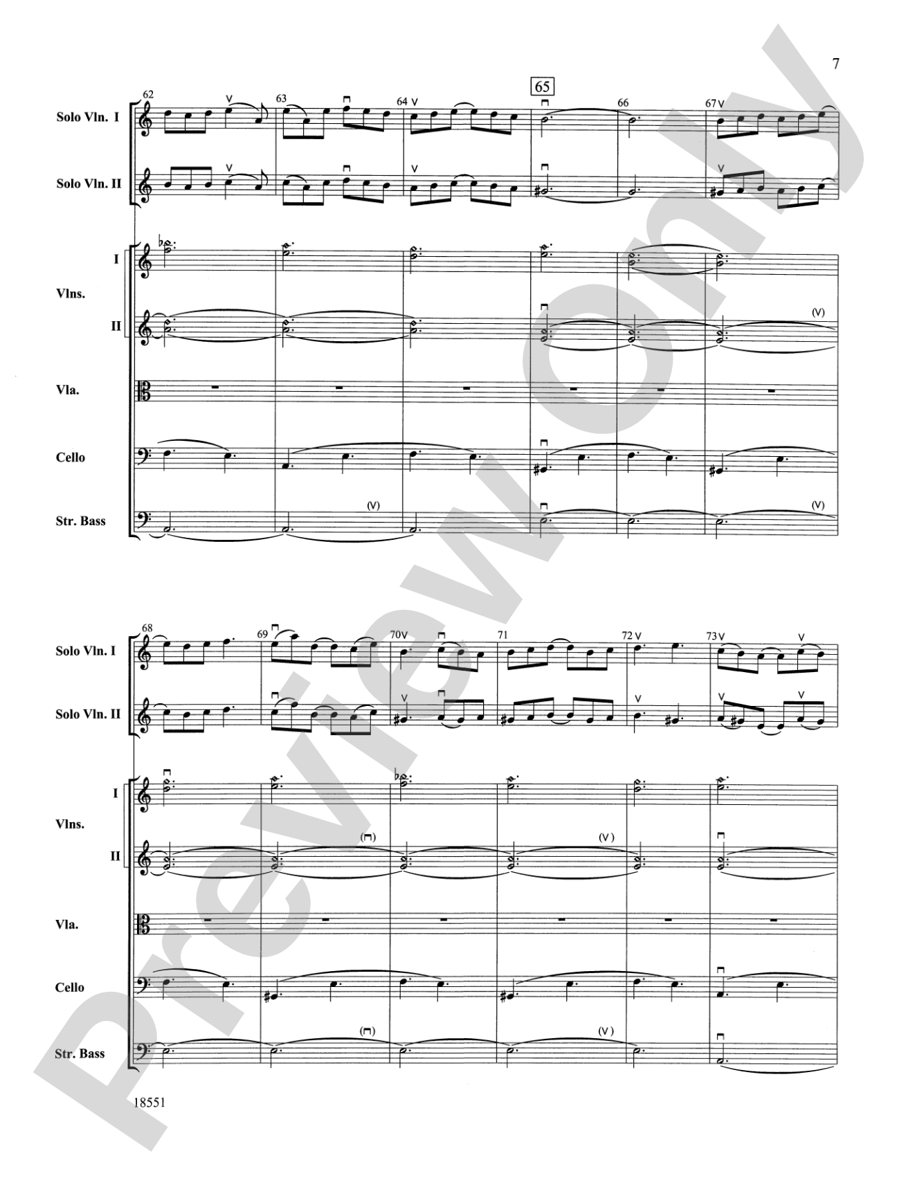 Bailes para Orquesta (For Two Solo Violins and String Orchestra): String Orchestra Conductor Score & Parts