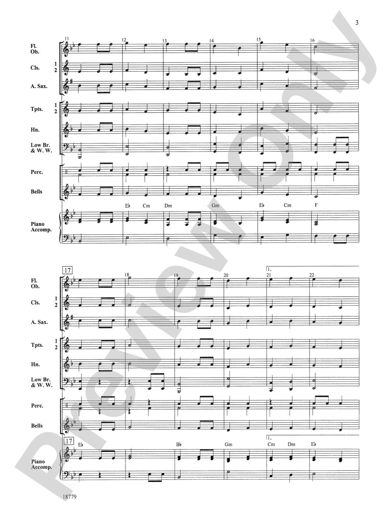 Battle Creek March: Concert Band Conductor Score & Parts