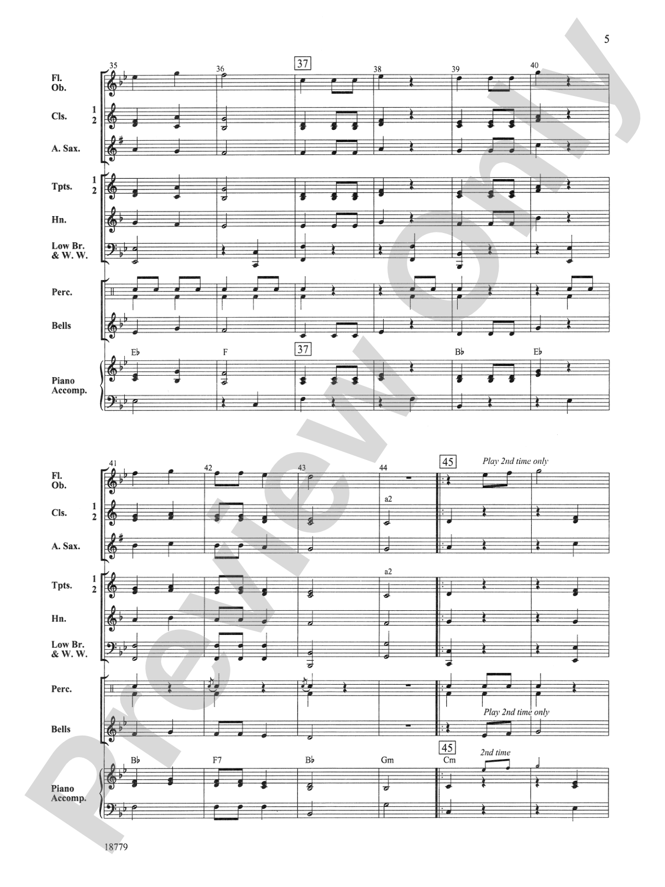 Battle Creek March: Concert Band Conductor Score & Parts