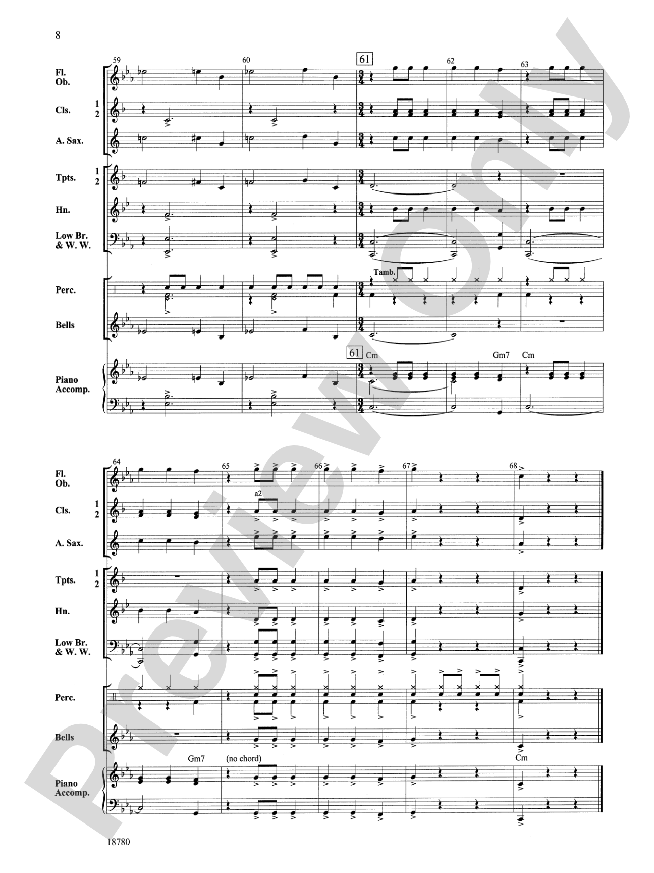 Kings from the East: Concert Band Conductor Score & Parts