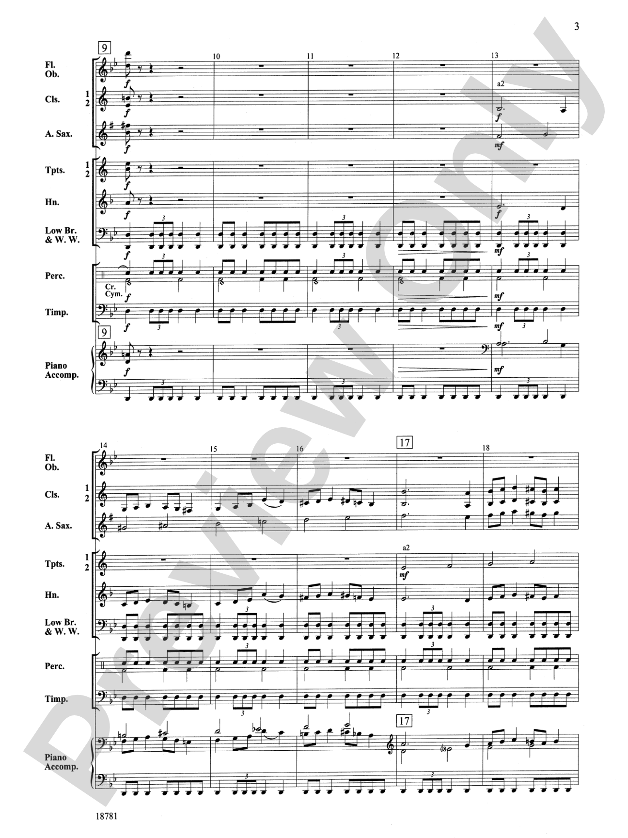 Primordium: Concert Band Conductor Score & Parts