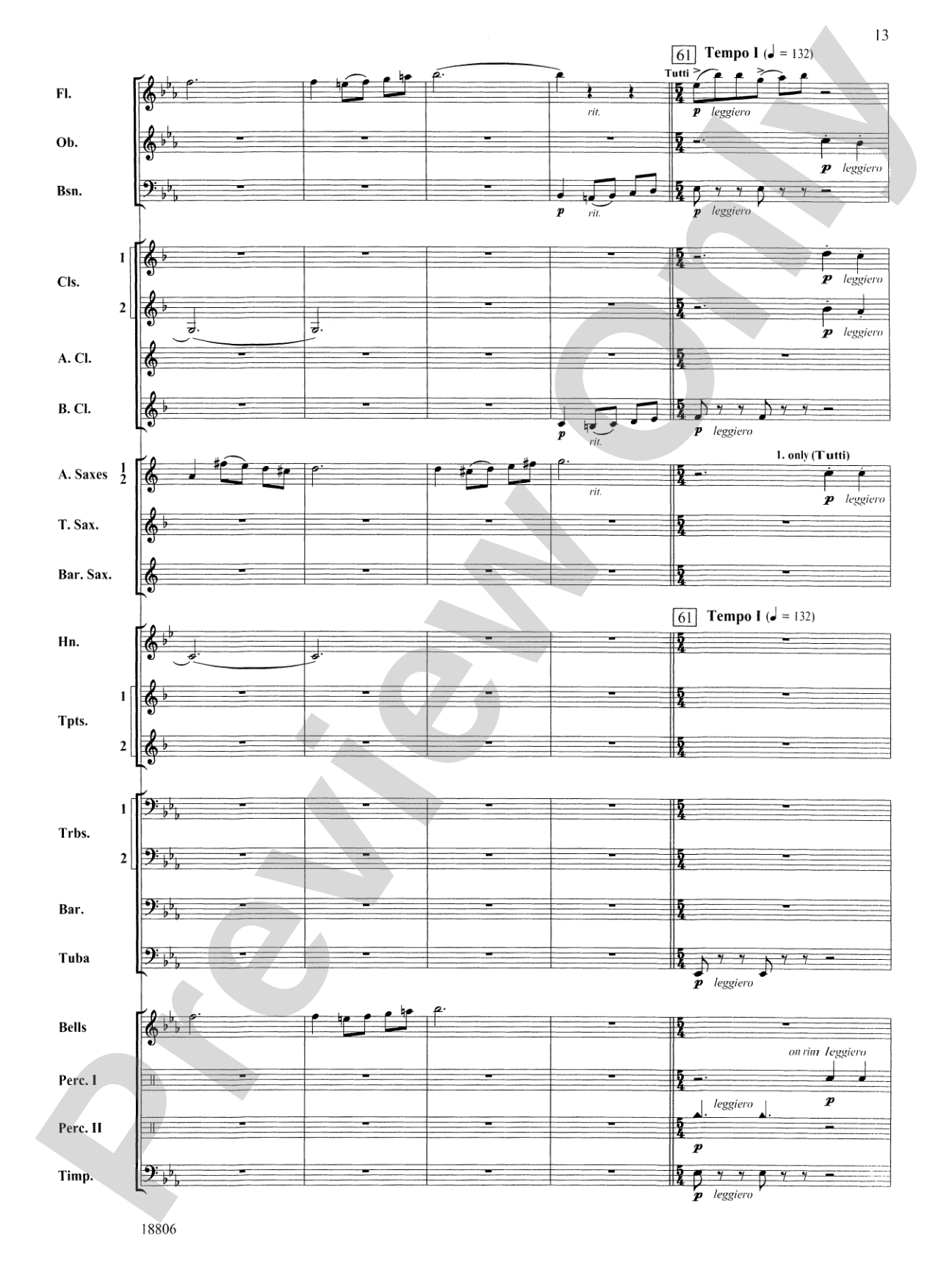 Quintology: Concert Band Conductor Score & Parts