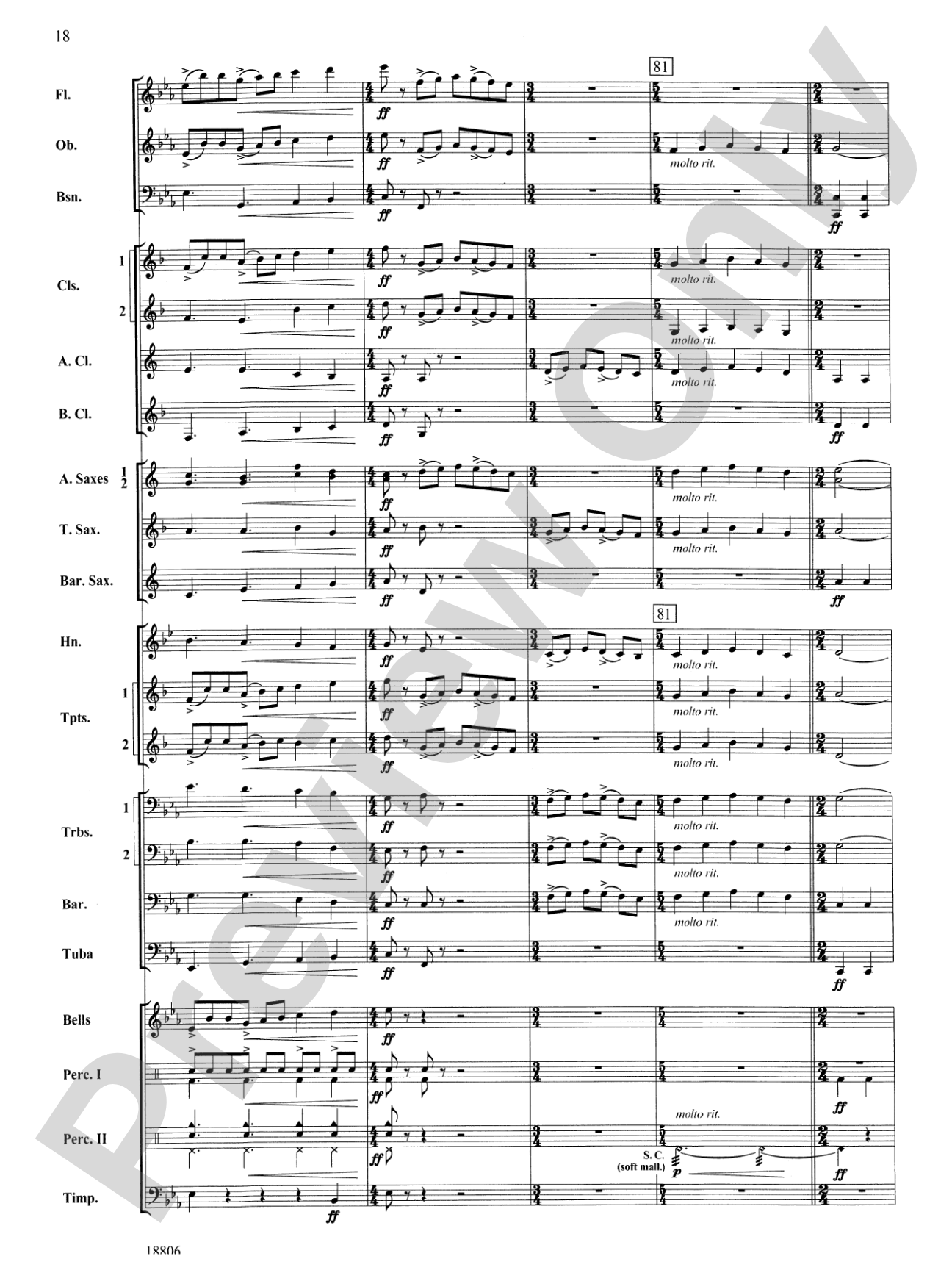 Quintology: Concert Band Conductor Score & Parts