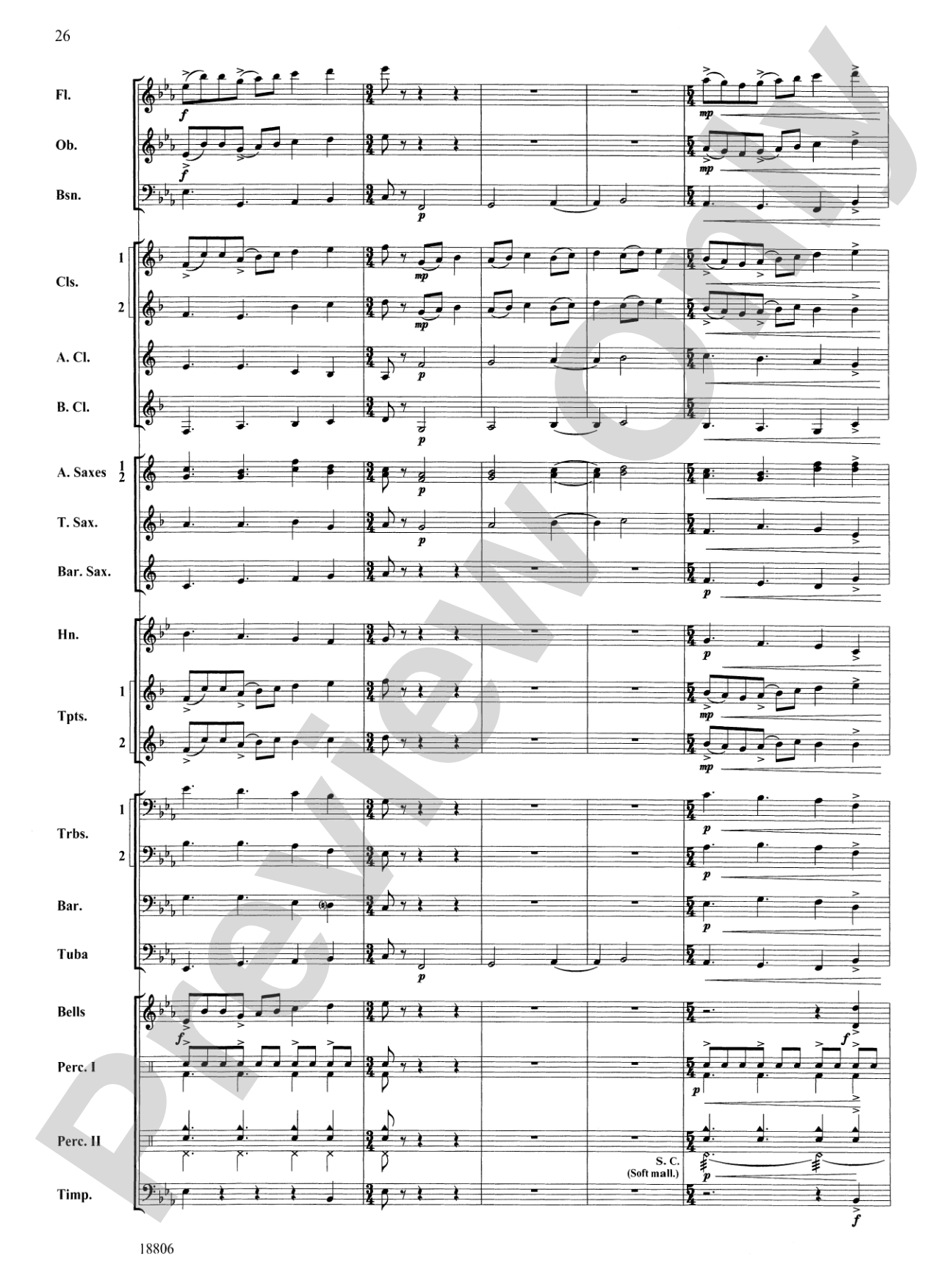 Quintology: Concert Band Conductor Score & Parts