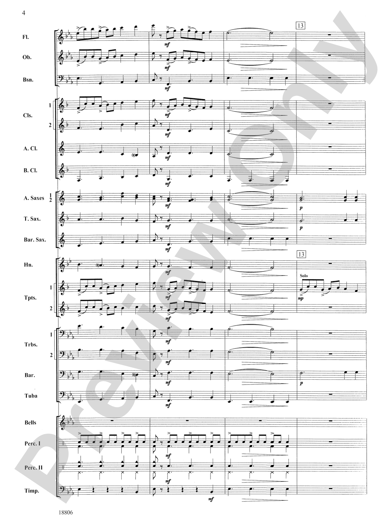 Quintology: Concert Band Conductor Score & Parts