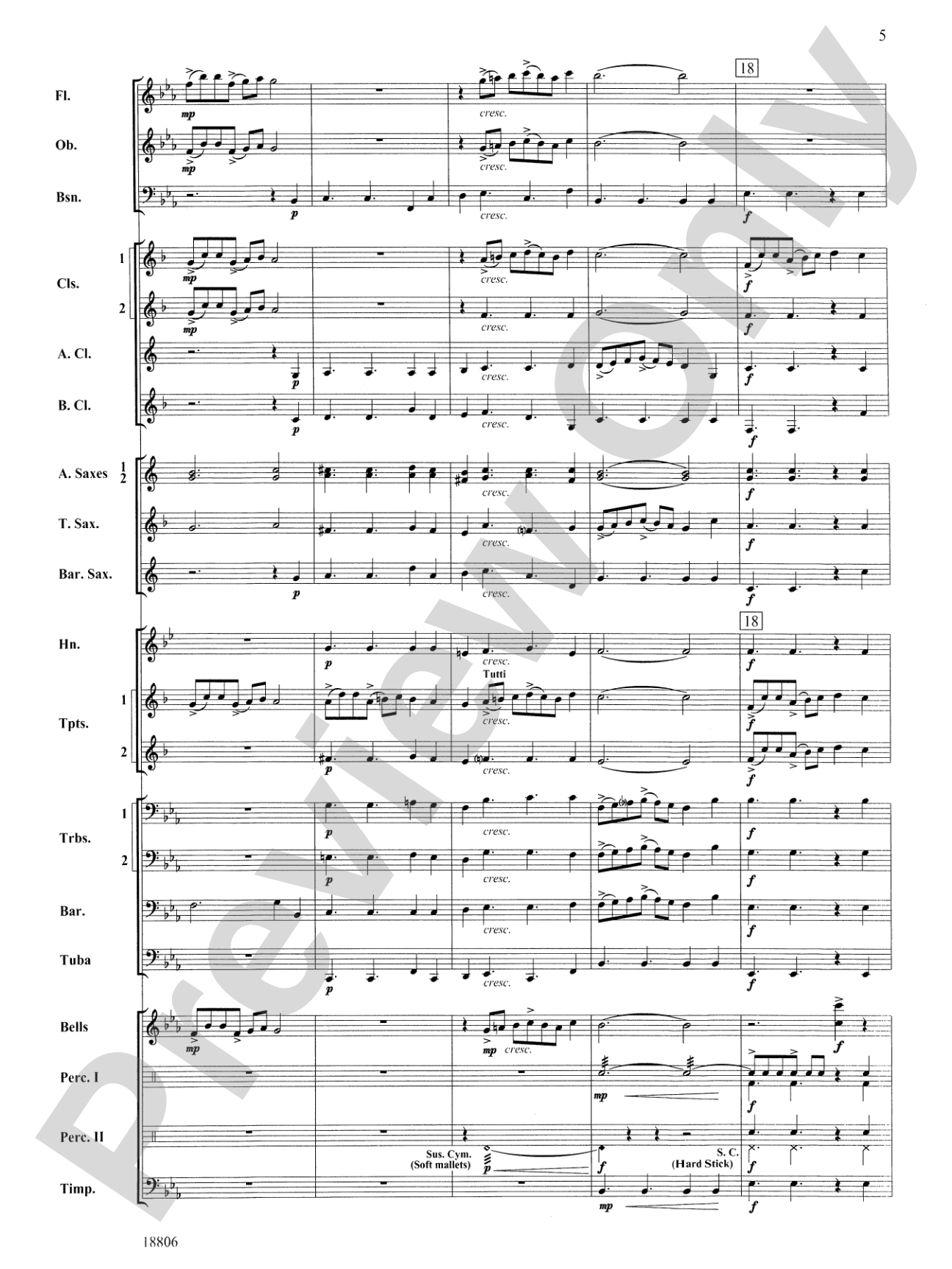 Quintology: Concert Band Conductor Score & Parts