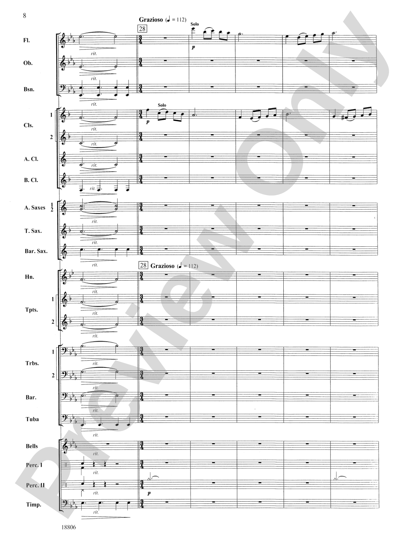 Quintology: Concert Band Conductor Score & Parts
