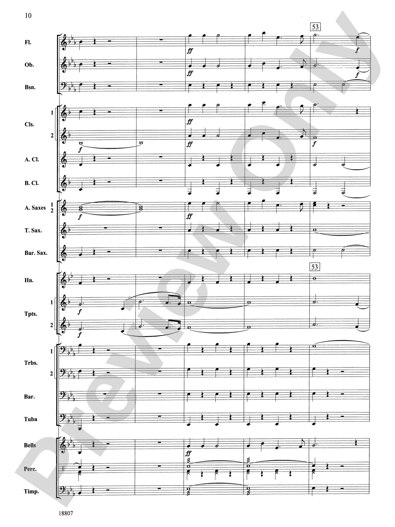 Beethoven's Fifth Christmas: Concert Band Conductor Score & Parts