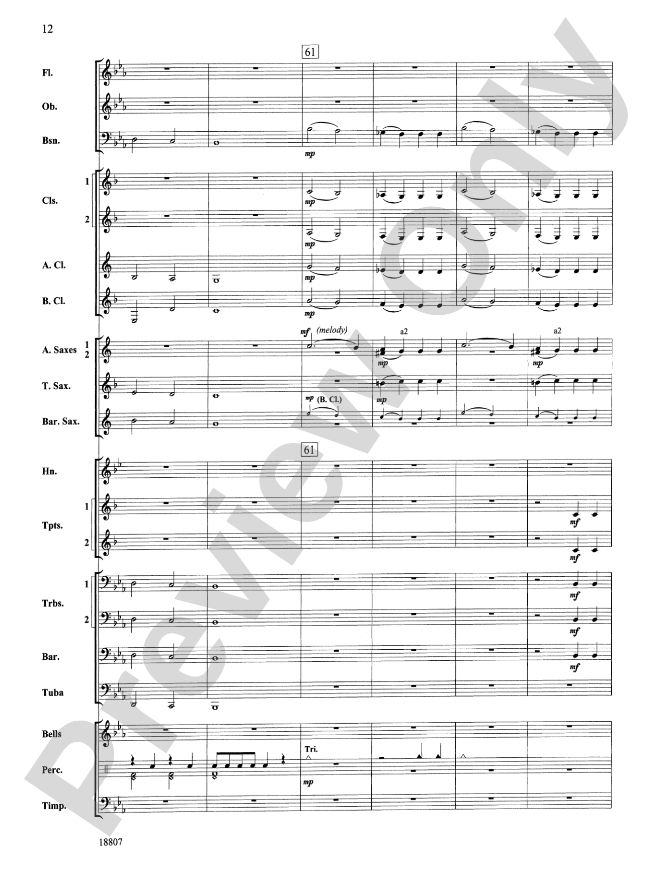 Beethoven's Fifth Christmas: Concert Band Conductor Score & Parts
