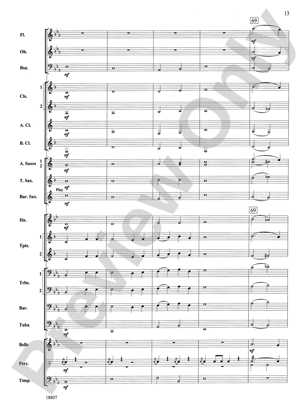 Beethoven's Fifth Christmas: Concert Band Conductor Score & Parts