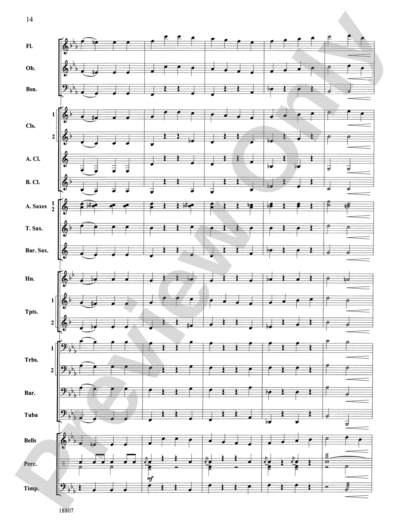 Beethoven's Fifth Christmas: Concert Band Conductor Score & Parts