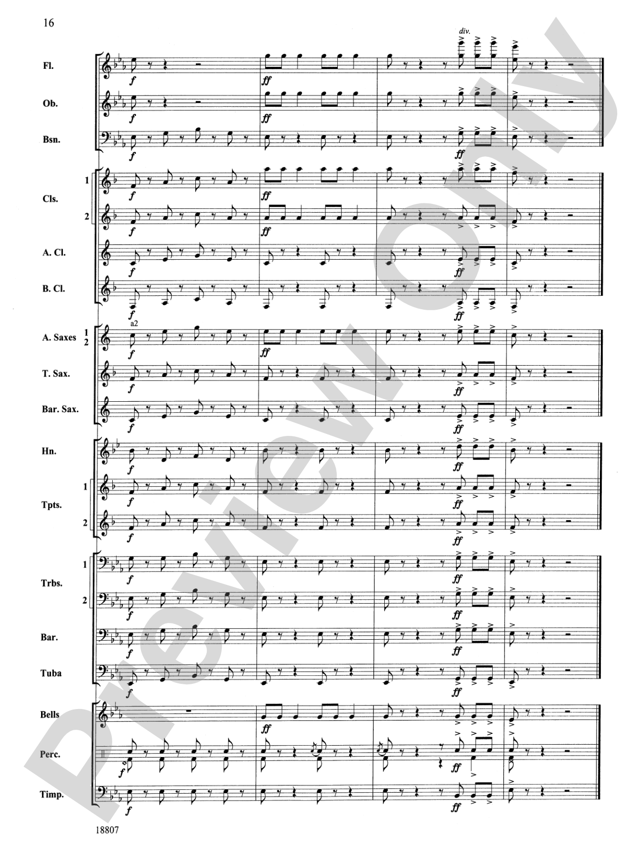 Beethoven's Fifth Christmas: Concert Band Conductor Score & Parts